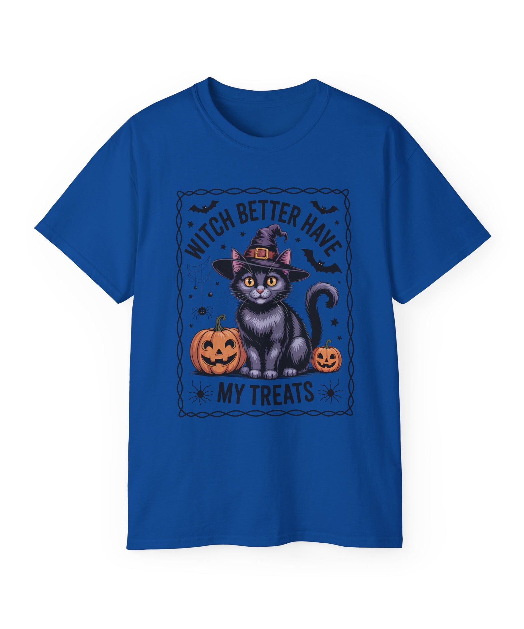 Spooky Witch Cat Tee - Halloween Season Wear