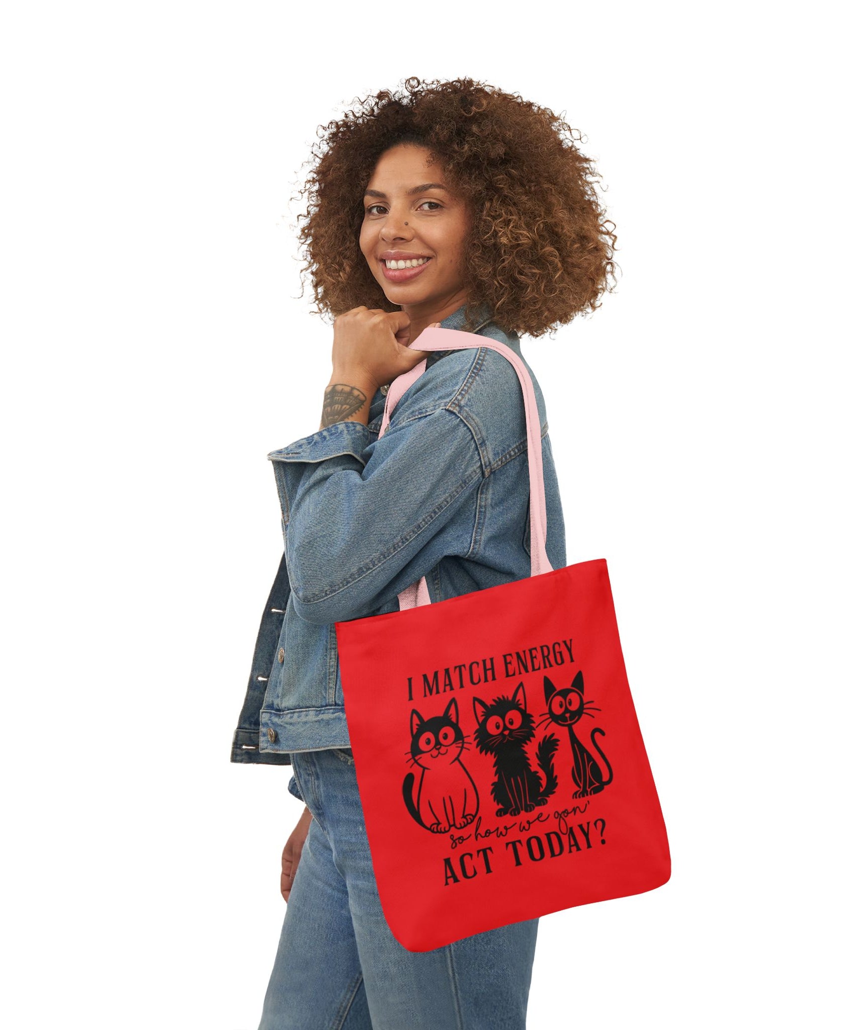 Cute Red Canvas Tote – Reusable Bag | Gallory Hive