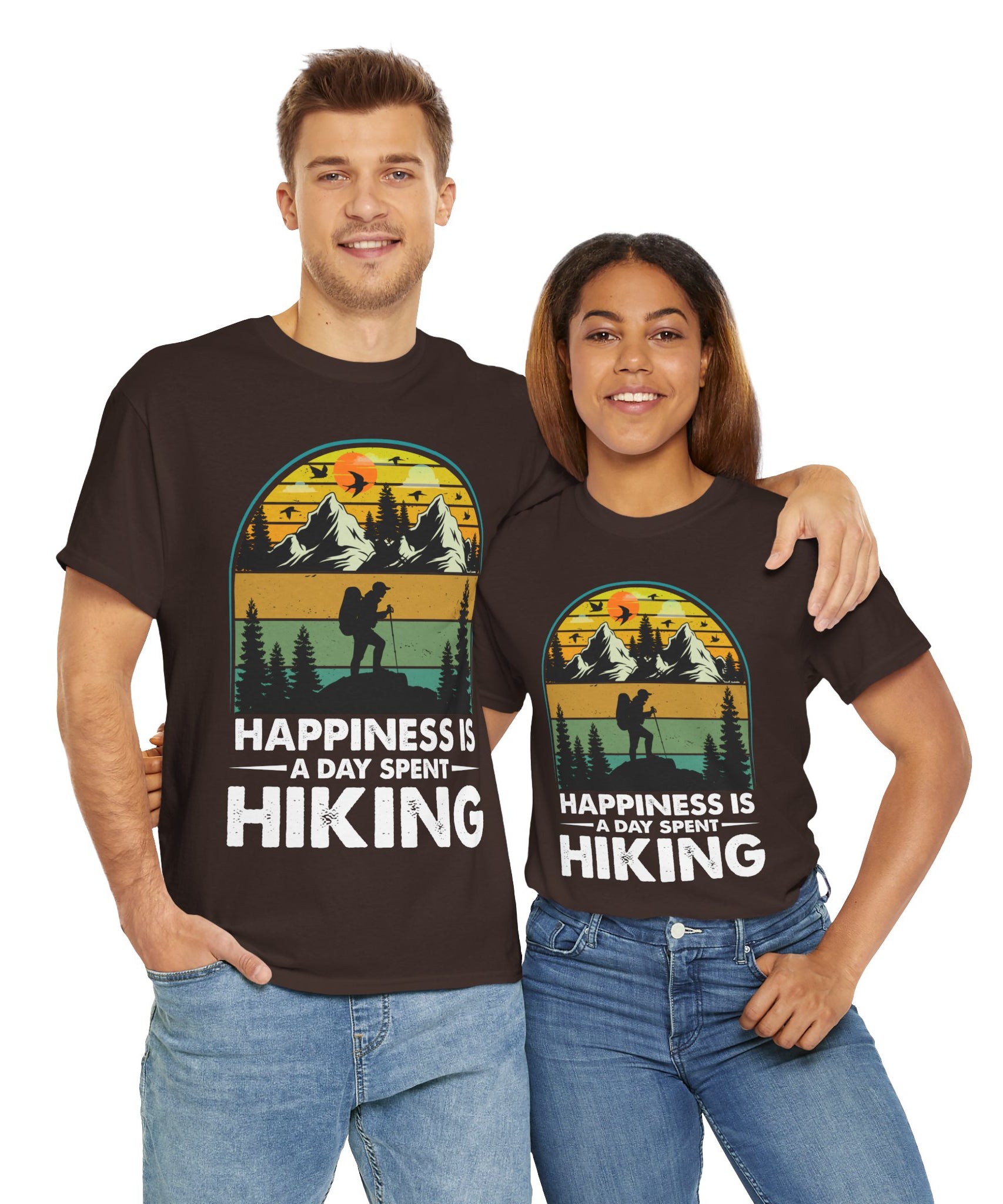 Vintage Hiker Sunset Mountain Tee