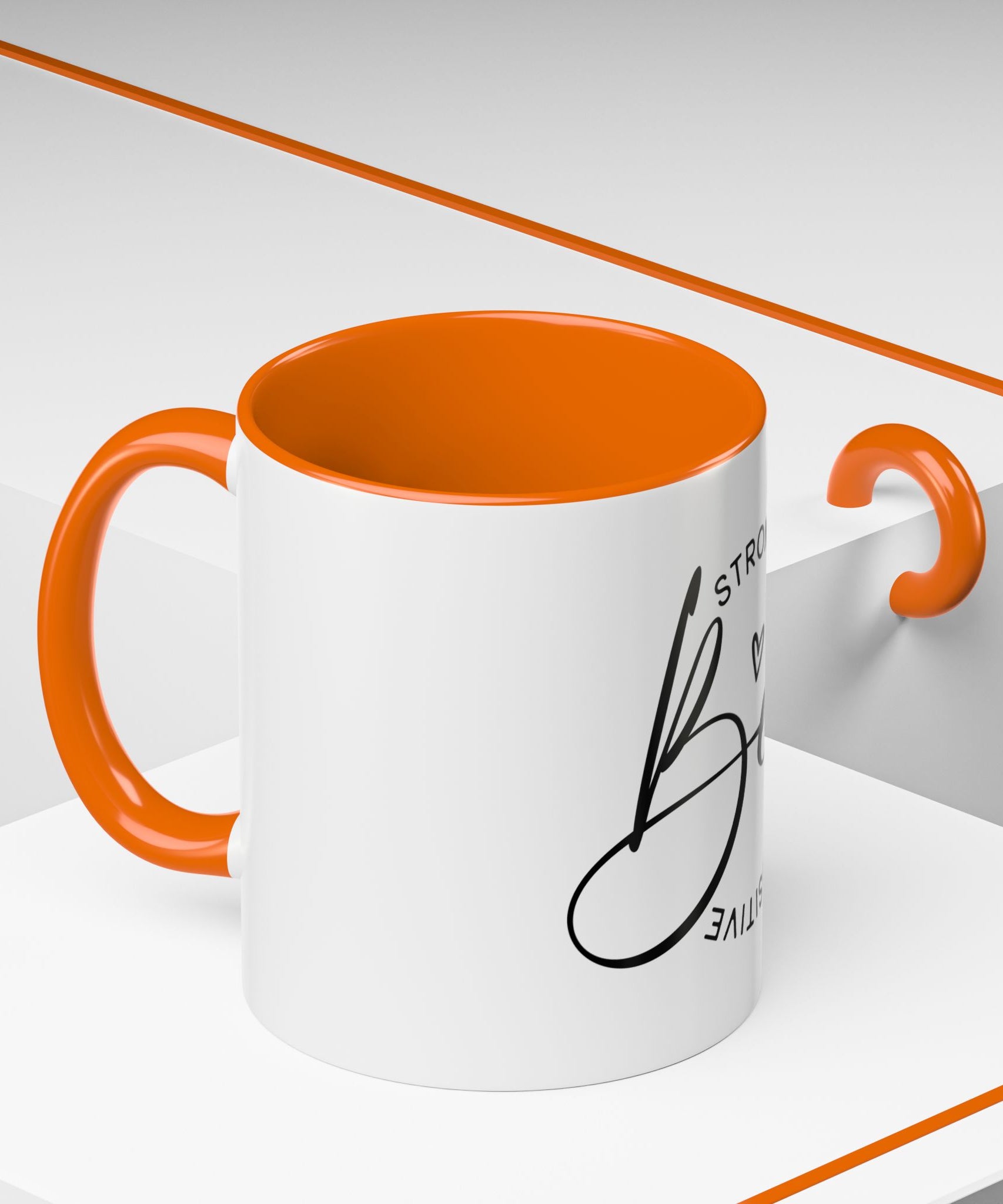 Inspirational Coffee Mug | Be Strong, Confident, Positive | Gift for Women, Motivational Drinkware, Self-Care, Encouragement