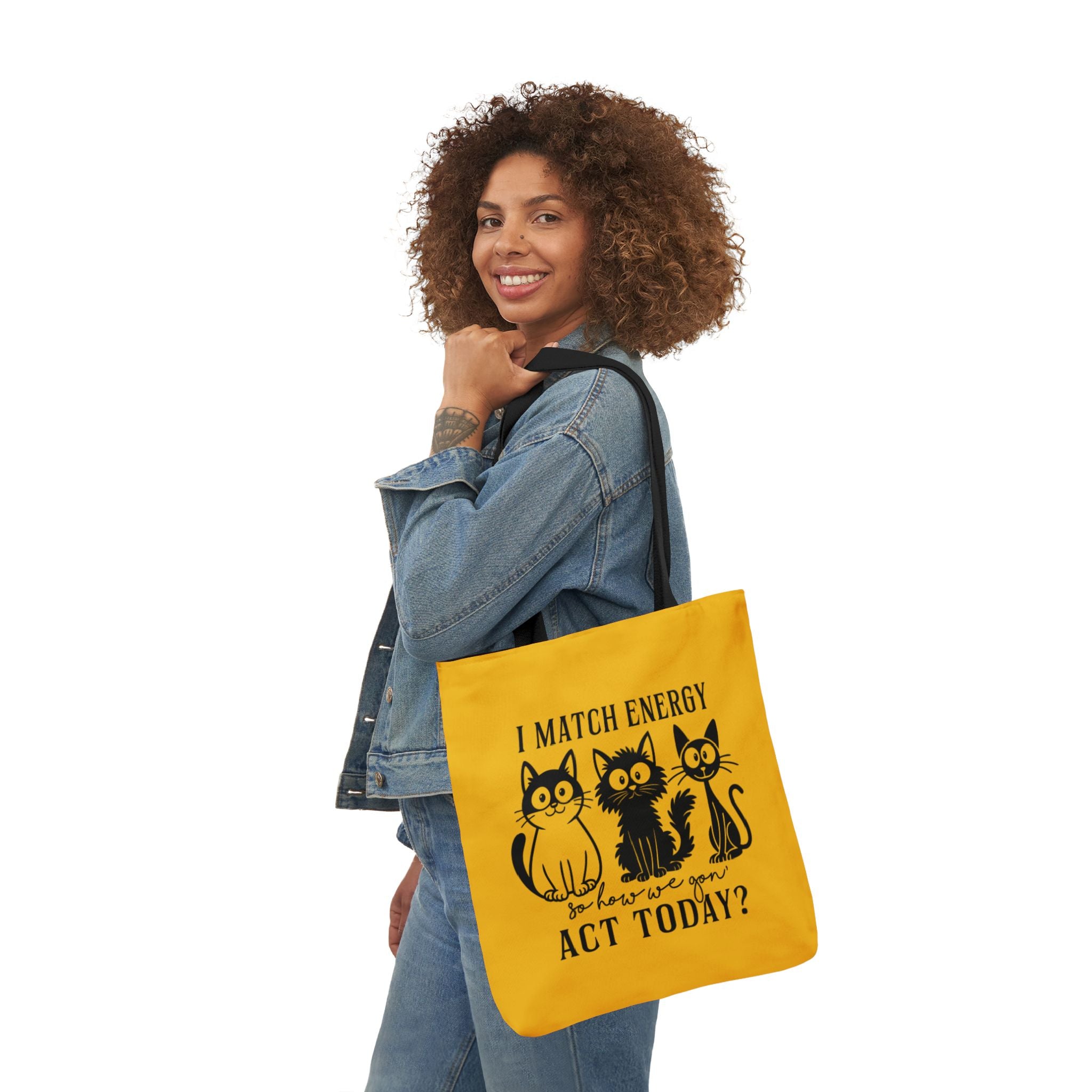 Cute Yellow Canvas Tote – Reusable Bag