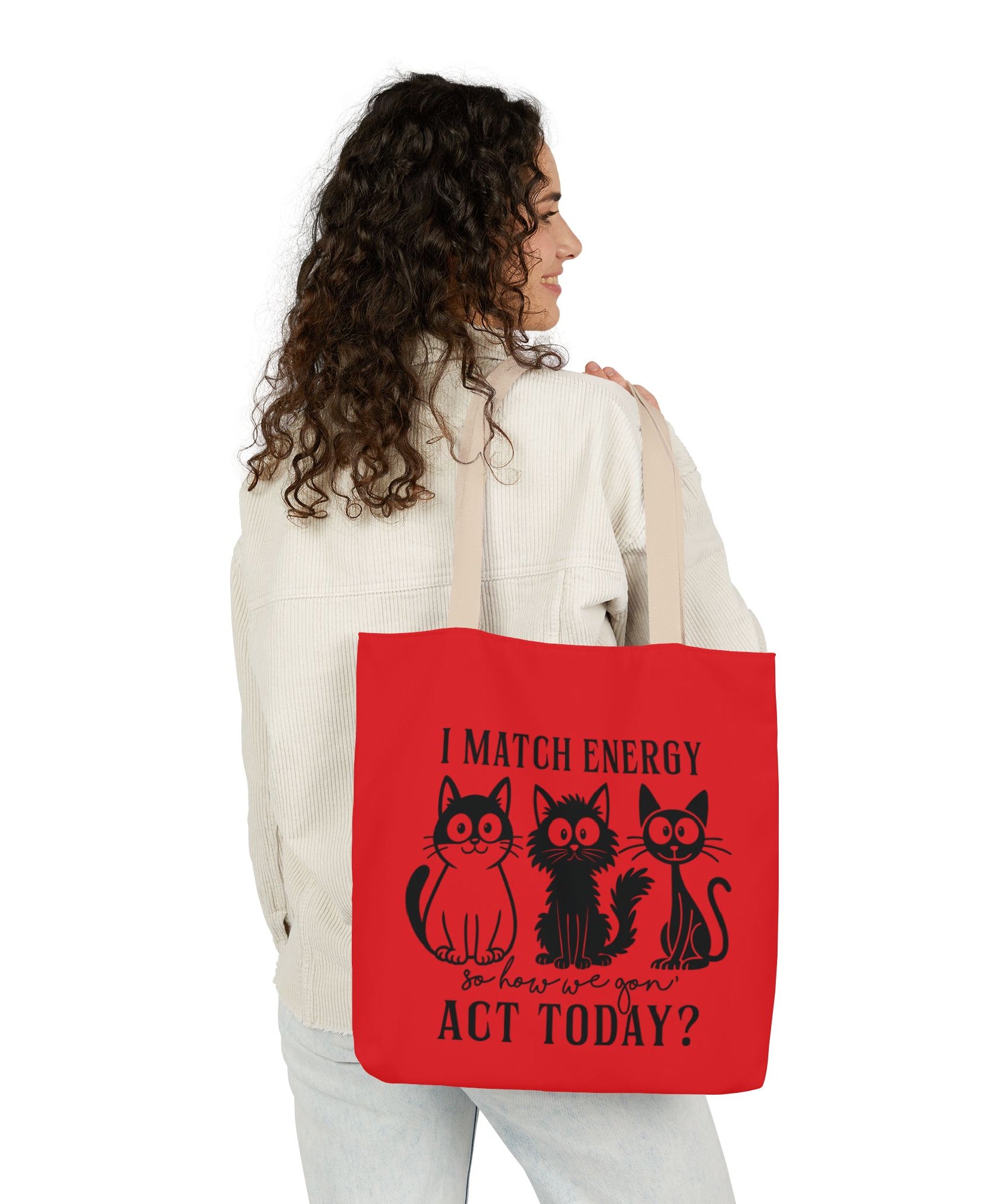 Cute Red Canvas Tote – Reusable Bag