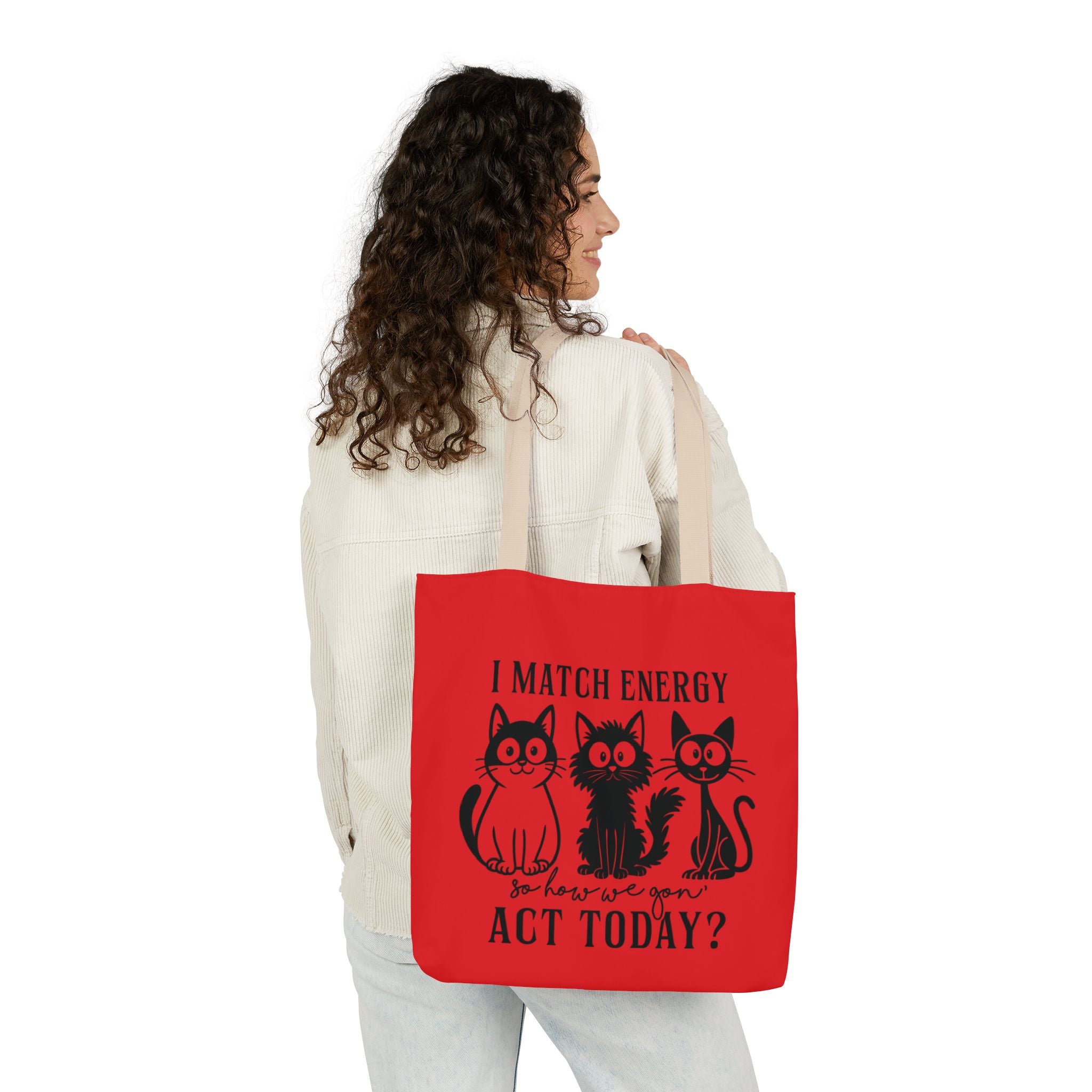 Cute Red Canvas Tote – Reusable Bag
