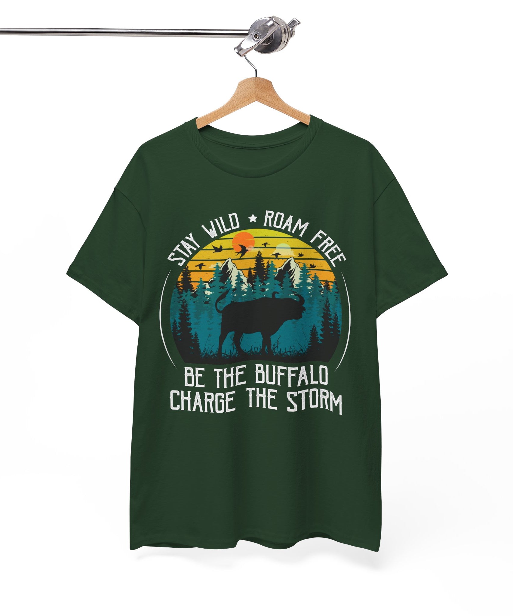 Wild Buffalo Mountain Graphic Tee | Gallory Hive
