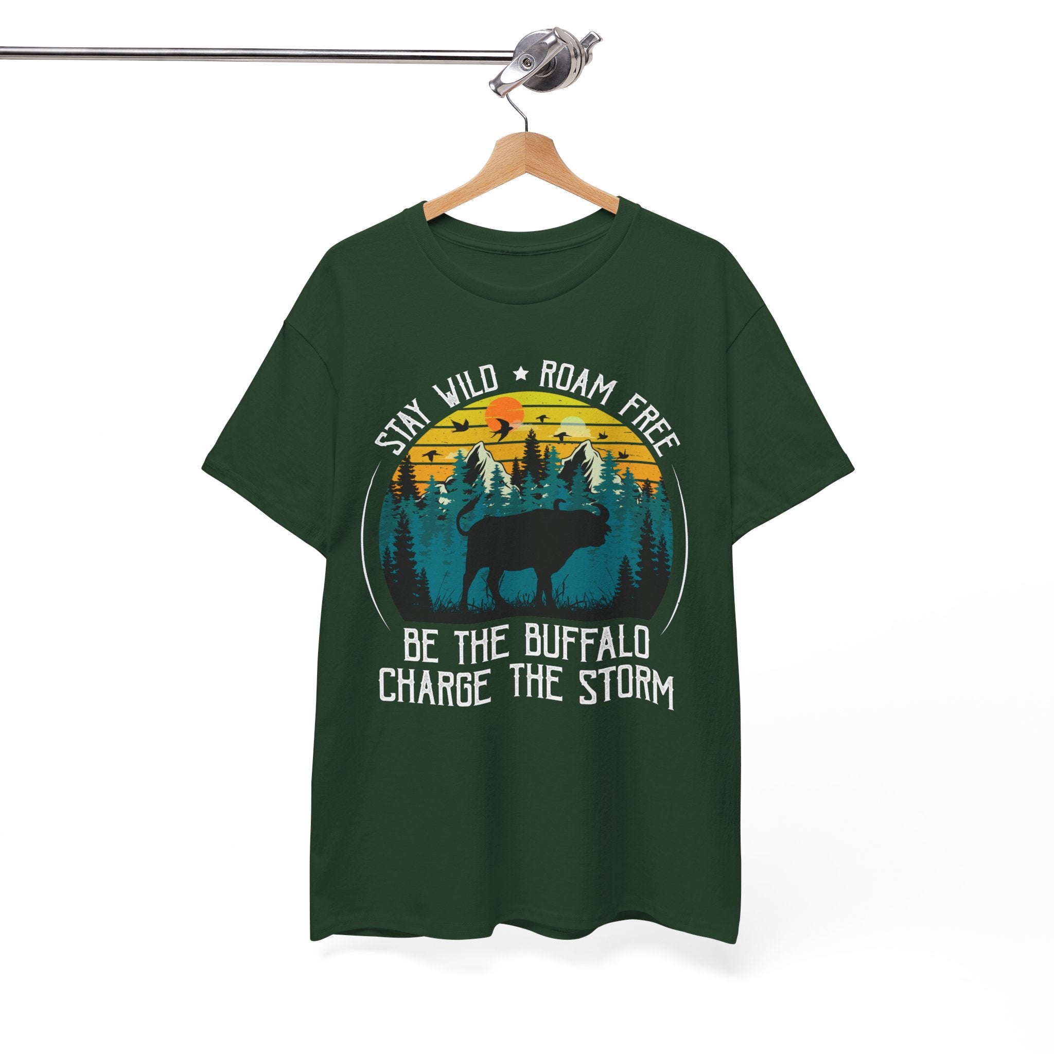 Wild Buffalo Mountain Graphic Tee | Gallory Hive