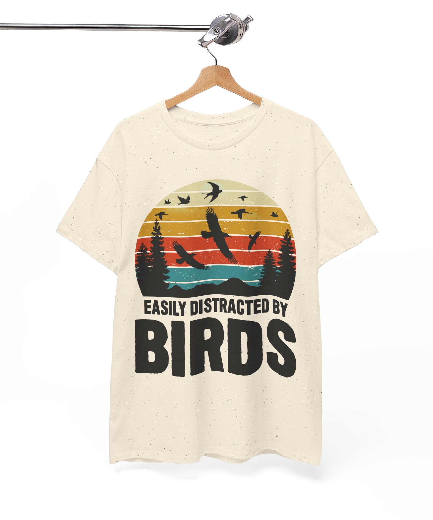 Retro Birds Lover Tee - Distracted Design
