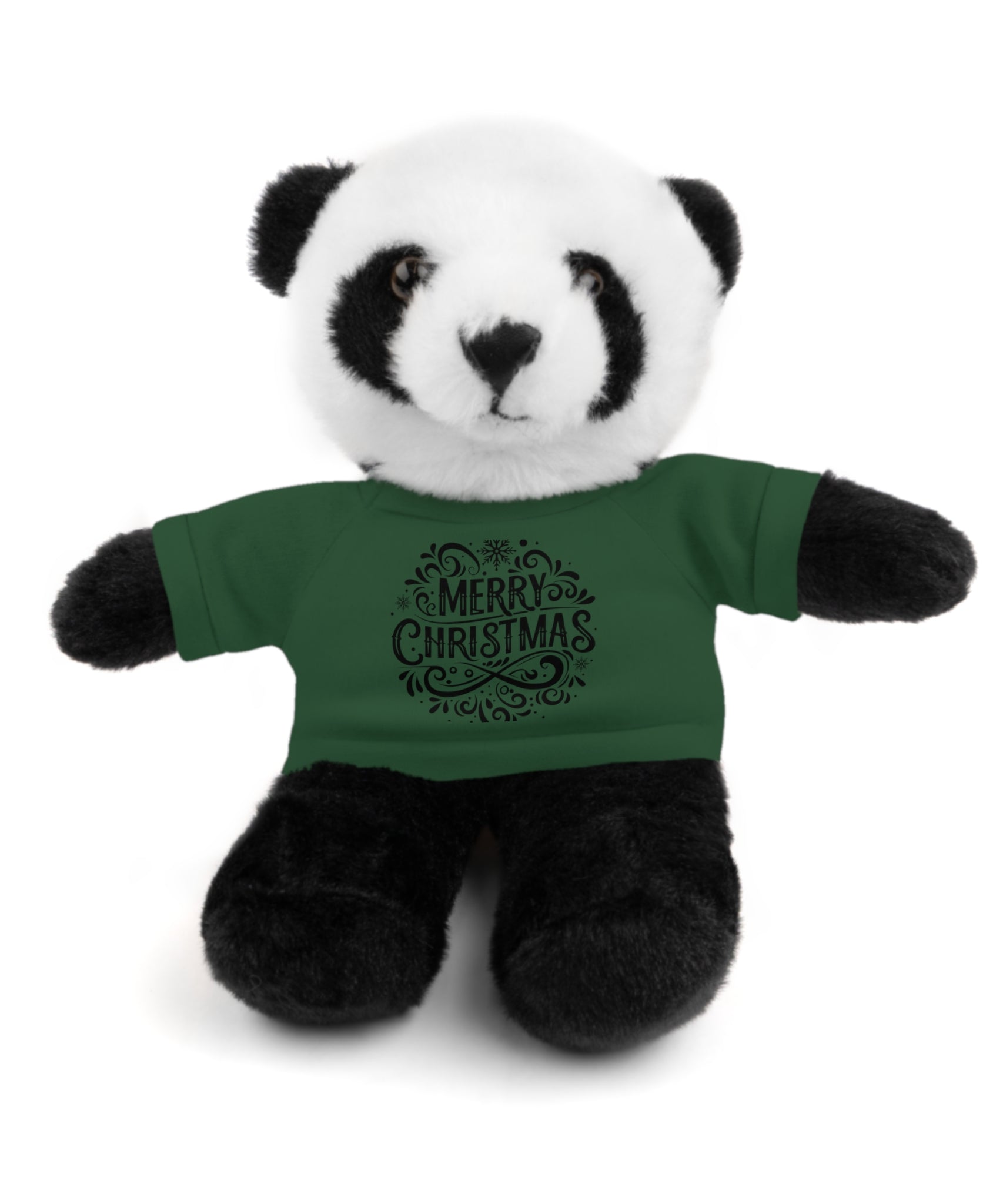 Festive Merry Christmas Stuffed Panda | Gallory Hive