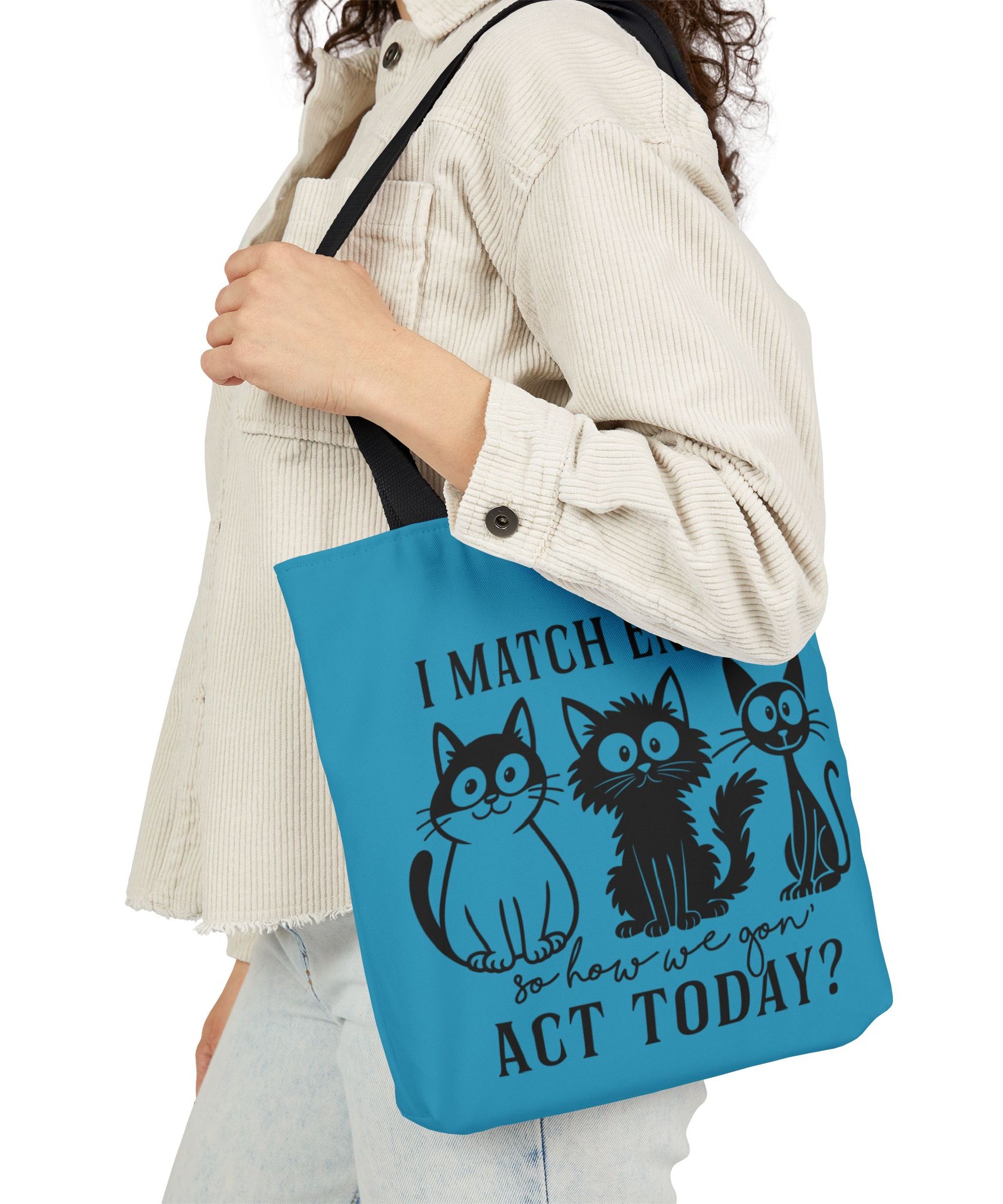 Cute Turquoise Canvas Tote – Reusable Bag | Gallory Hive