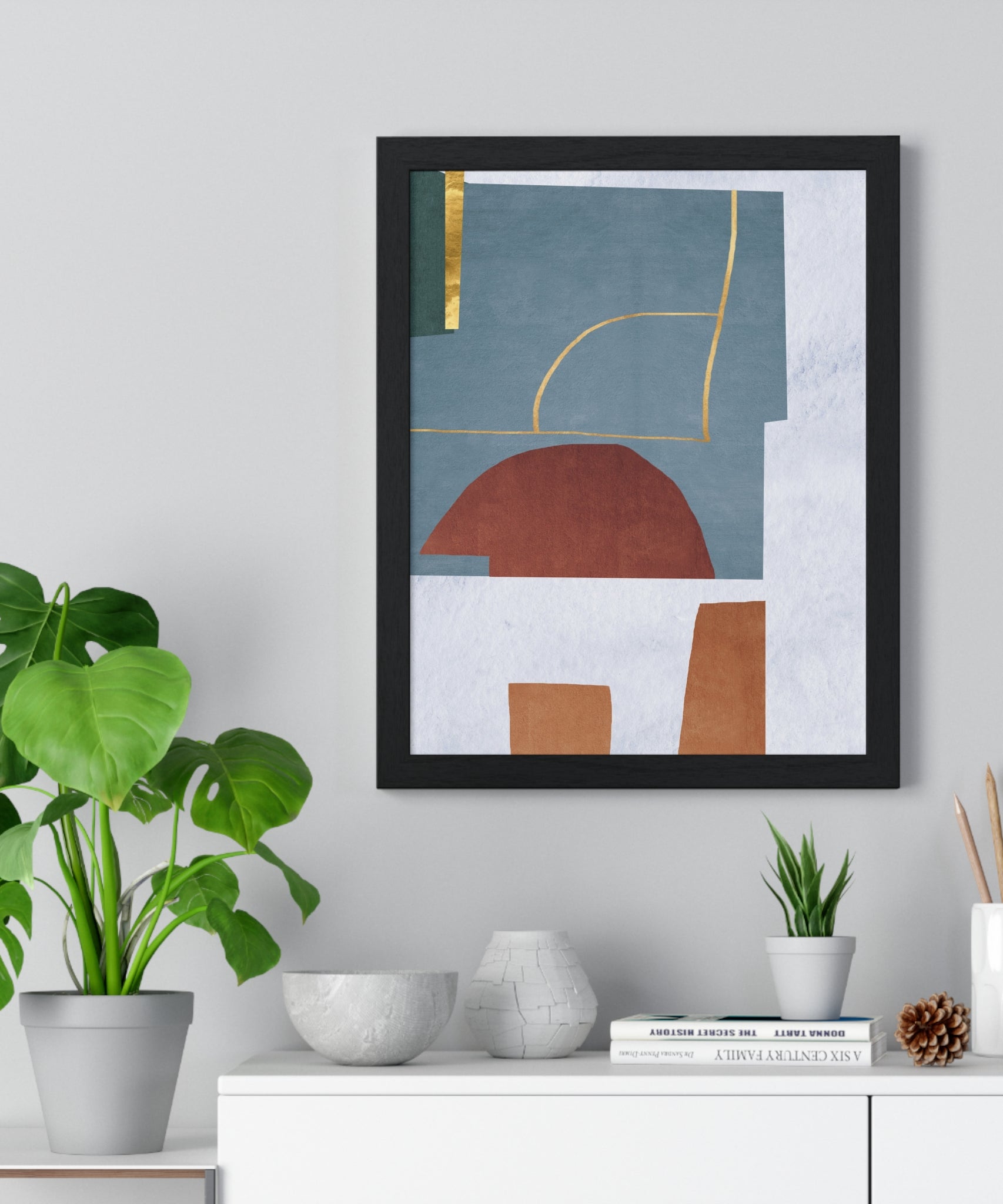 Abstract Carpet Texture Art – Wooden Framed Print