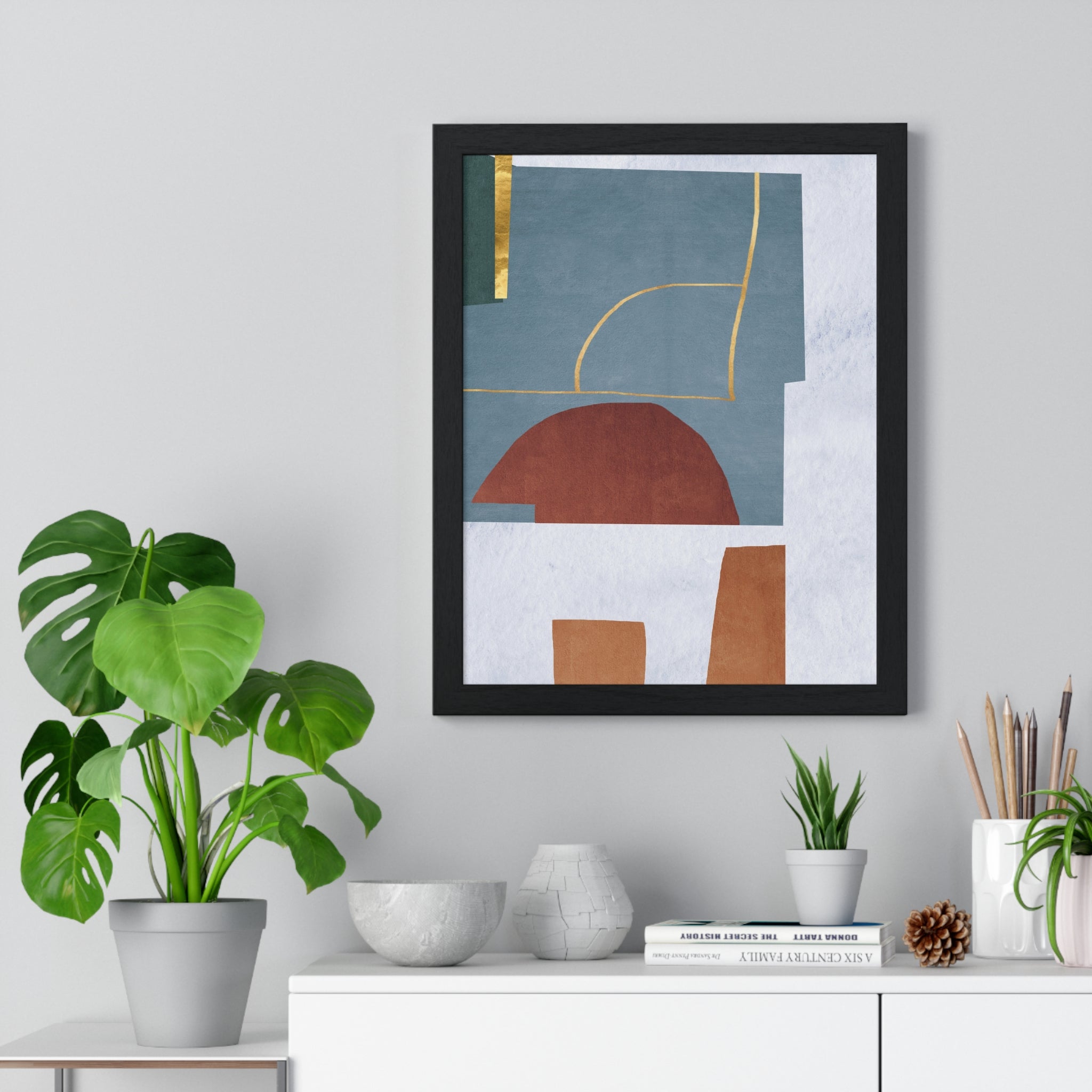 Abstract Carpet Texture Art – Wooden Framed Print