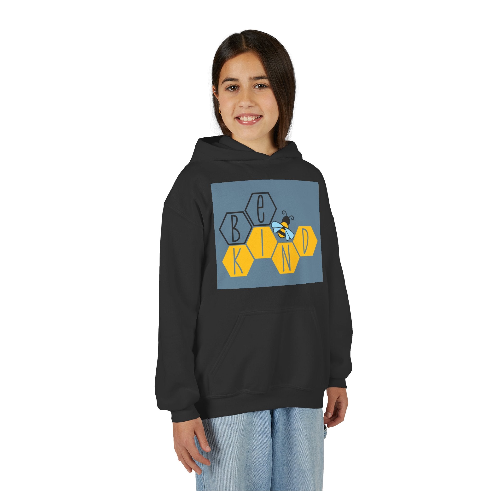 Unisex Kids Hoodie – Bee Kind & Cozy | Gallory Hive