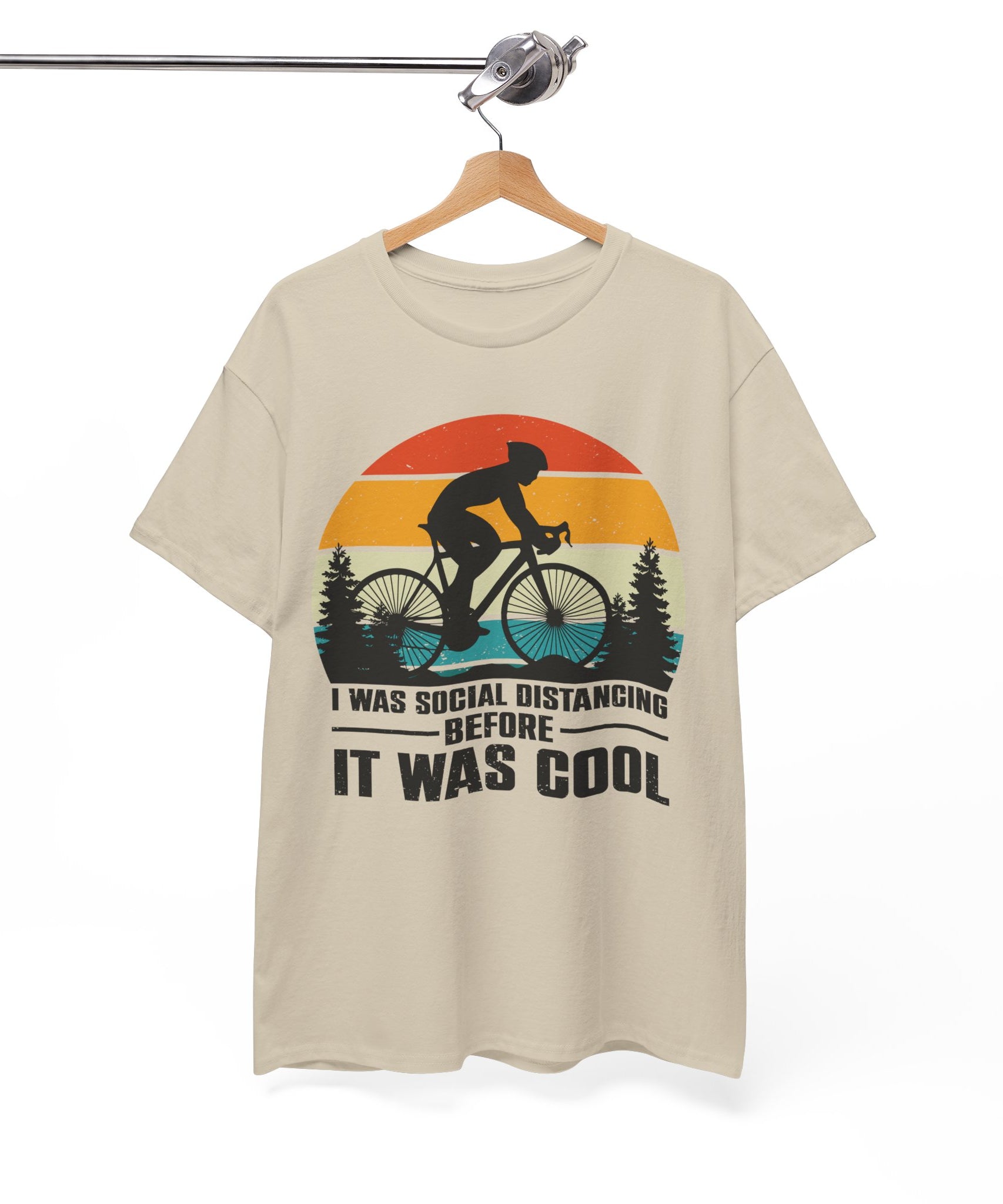 Retro Social Distancing Cyclist Tee | Gallory Hive