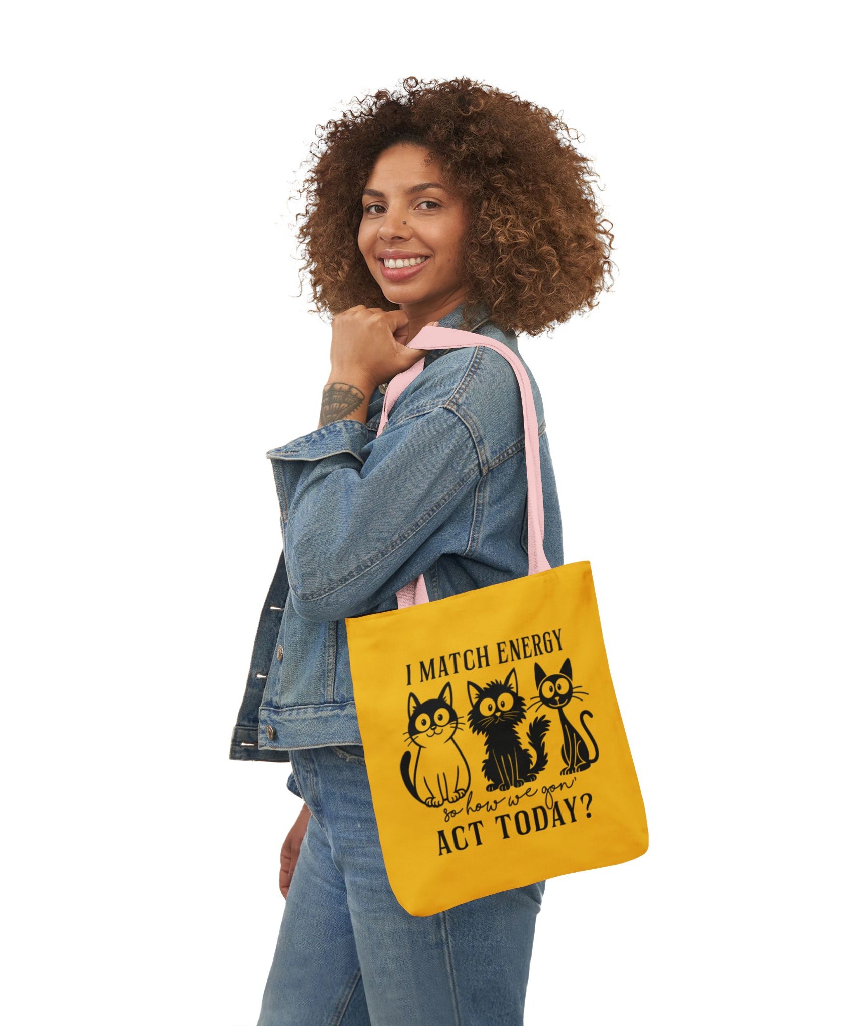 Cute Yellow Canvas Tote – Reusable Bag