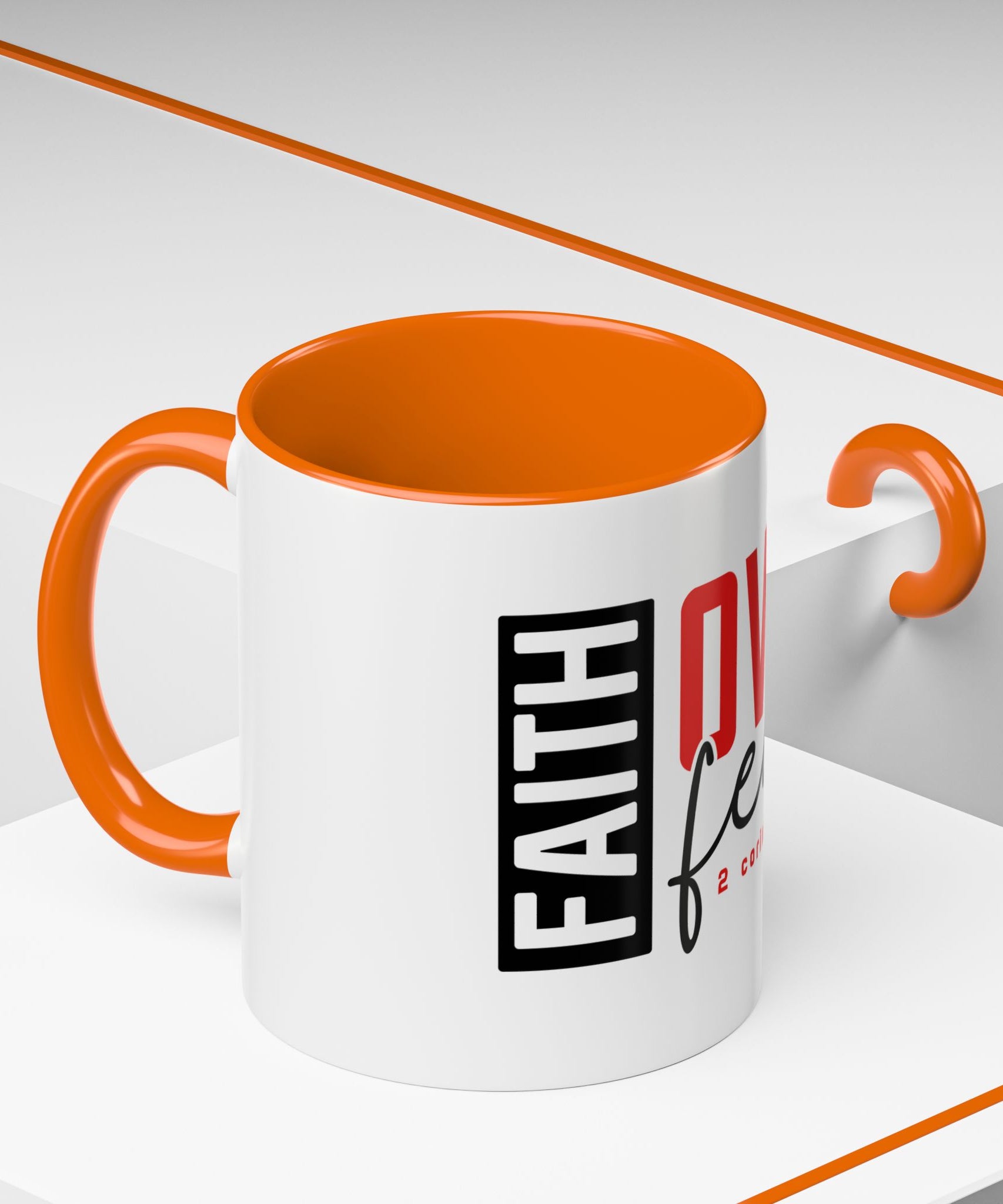 Faith Scripture Accent Coffee Mug | Gallory Hive
