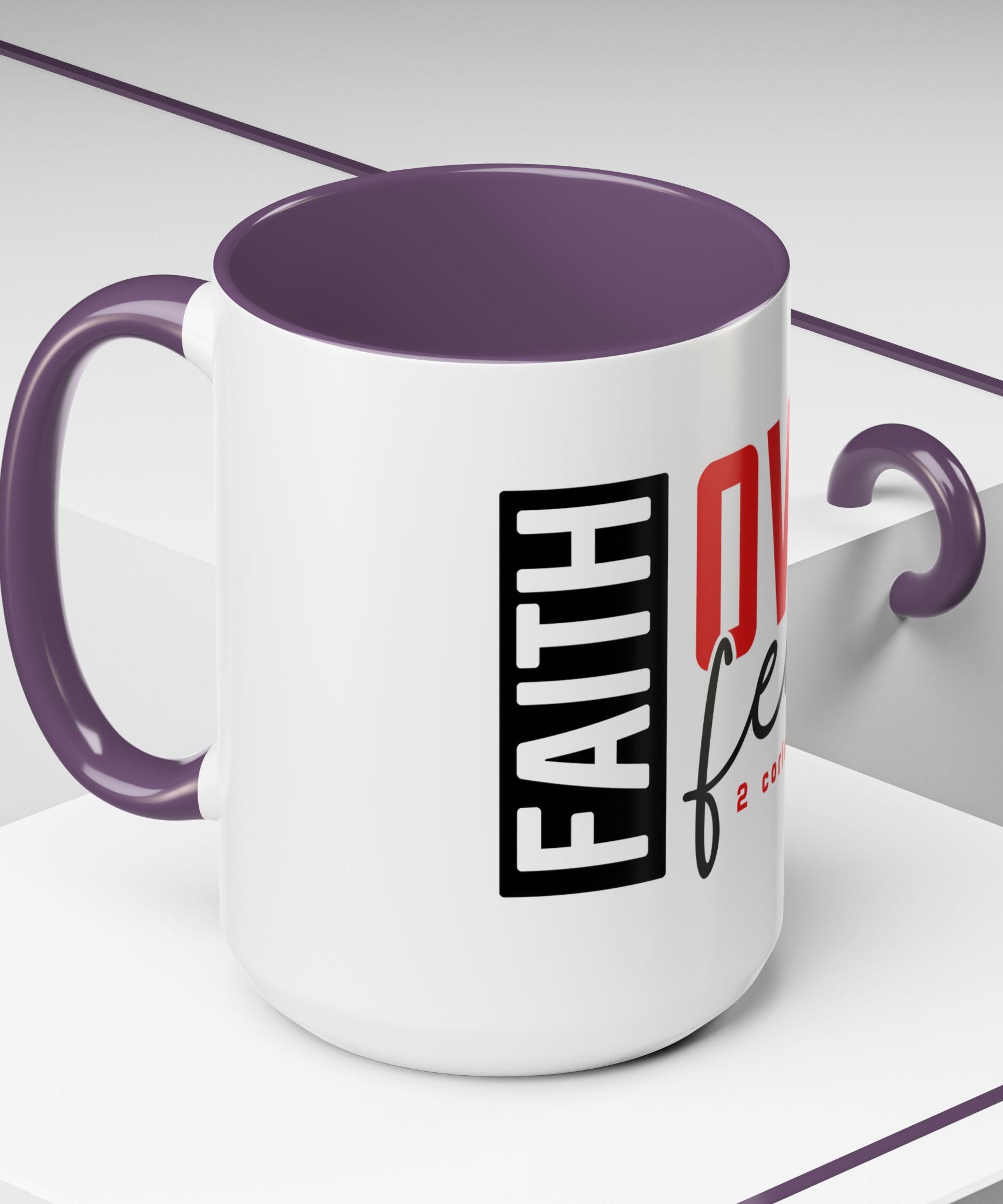 Faith Scripture Accent Coffee Mug | Gallory Hive