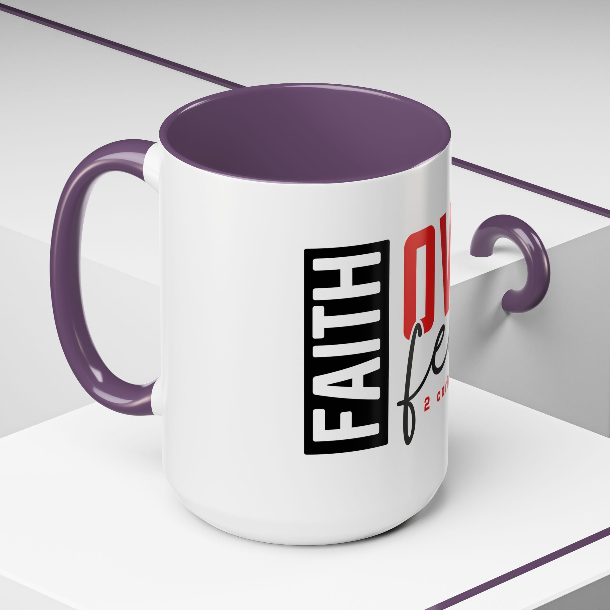 Faith Scripture Accent Coffee Mug | Gallory Hive