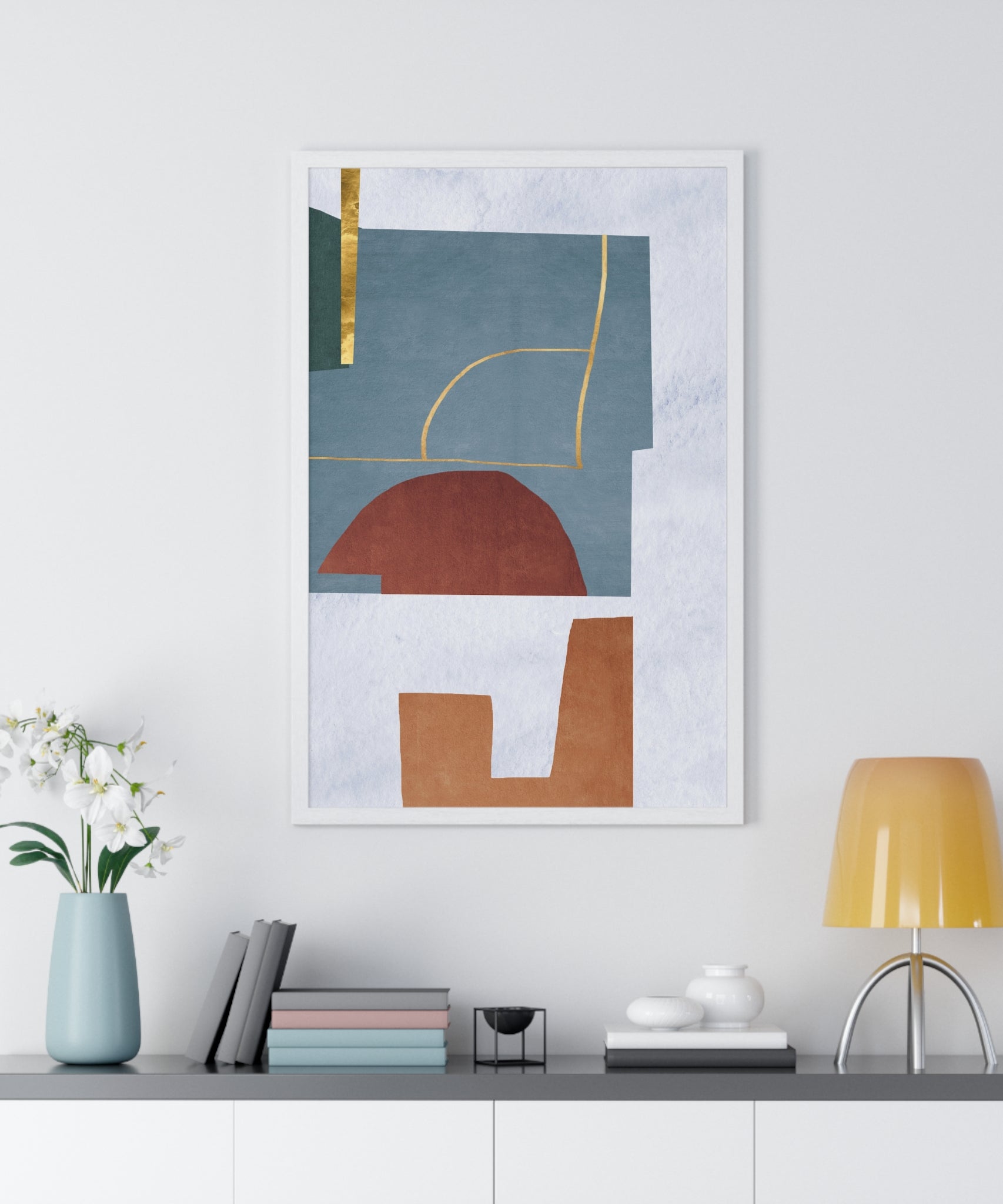 Abstract Carpet Texture Art – Wooden Framed Print