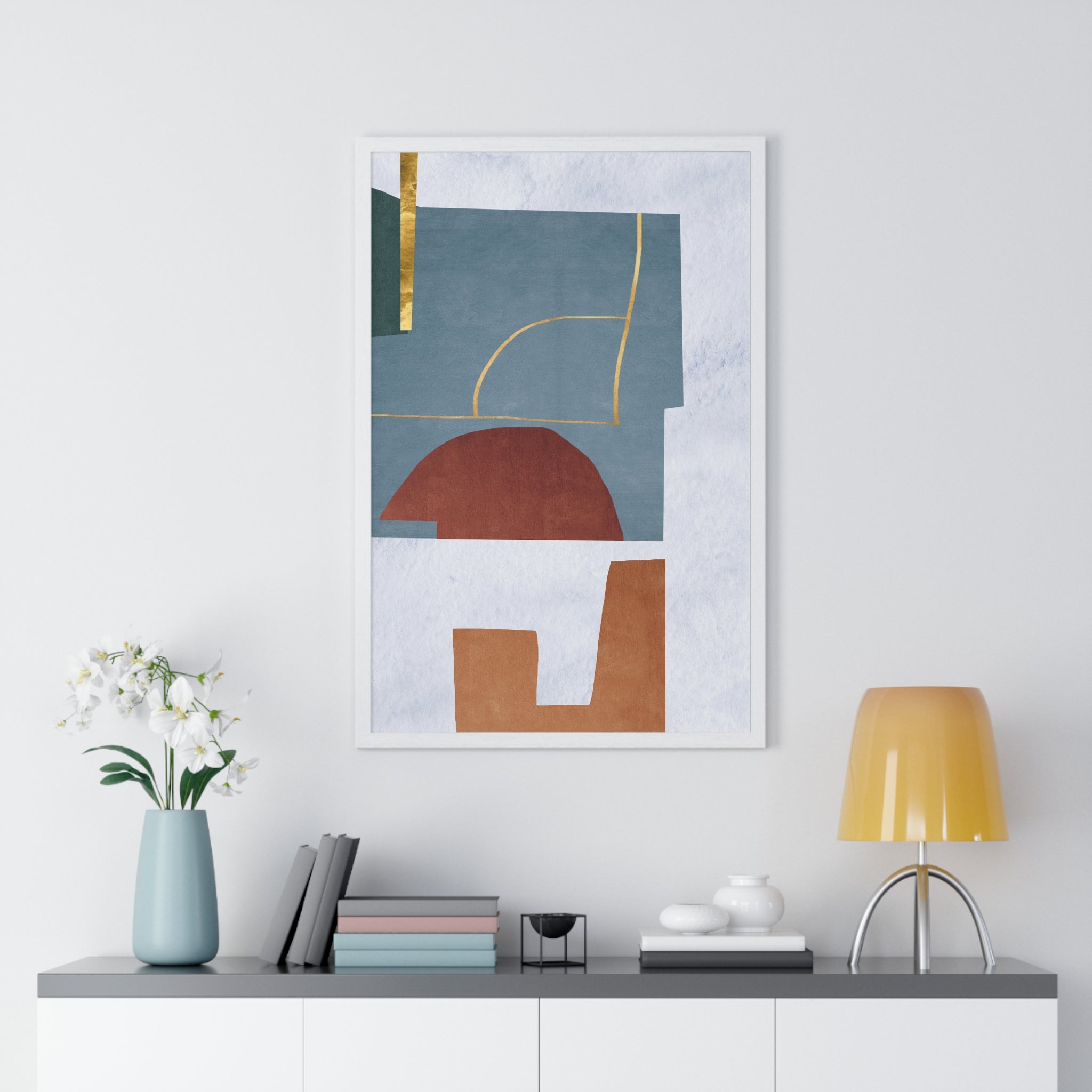 Abstract Carpet Texture Art – Wooden Framed Print