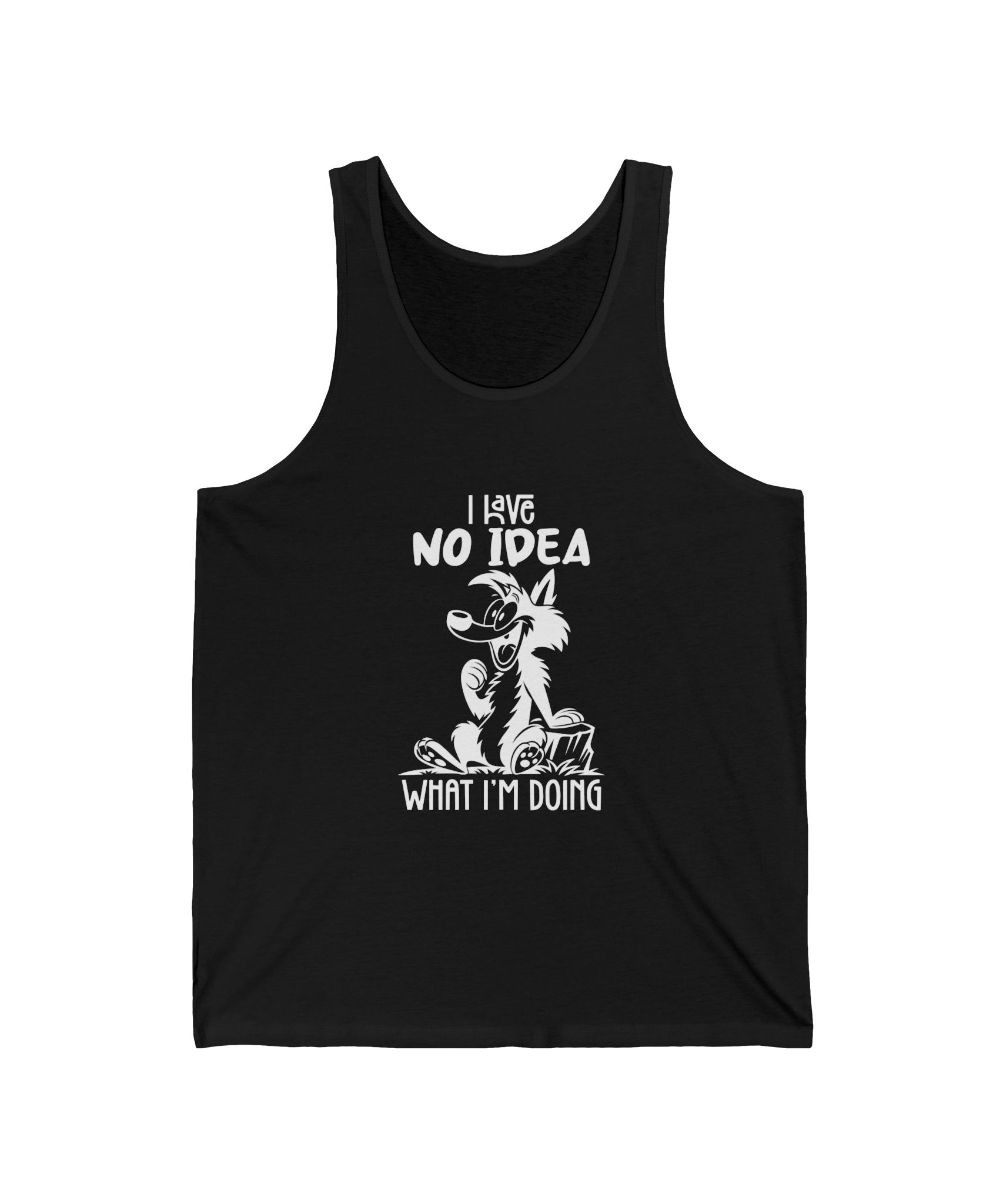 Hilarious Jersey Tank, Funny Graphic Tank Top for Summer, Gift for Dog Lovers, Casual Wear for Every Occasion, Unique Dog-Themed Apparel
