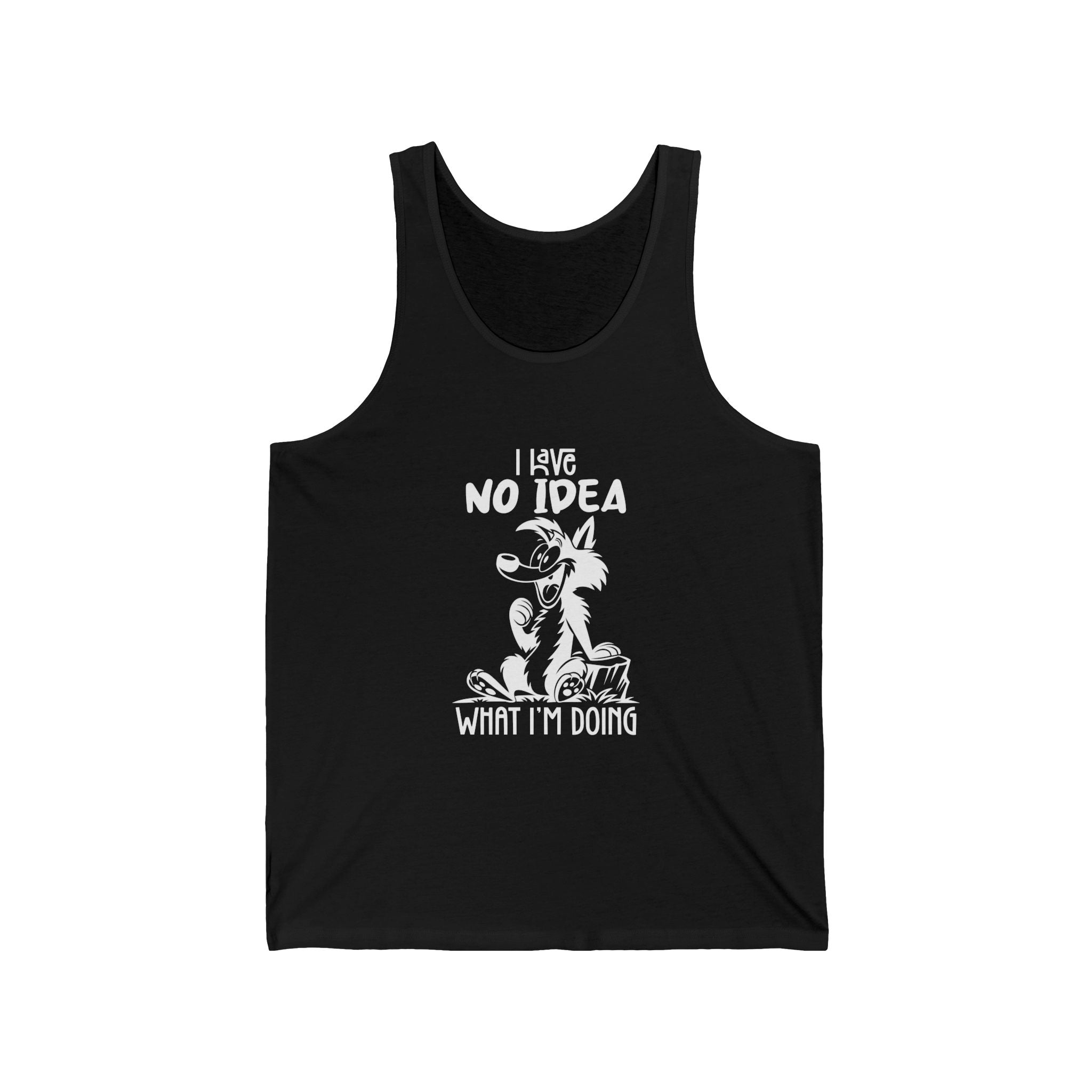 Hilarious Jersey Tank, Funny Graphic Tank Top for Summer, Gift for Dog Lovers, Casual Wear for Every Occasion, Unique Dog-Themed Apparel