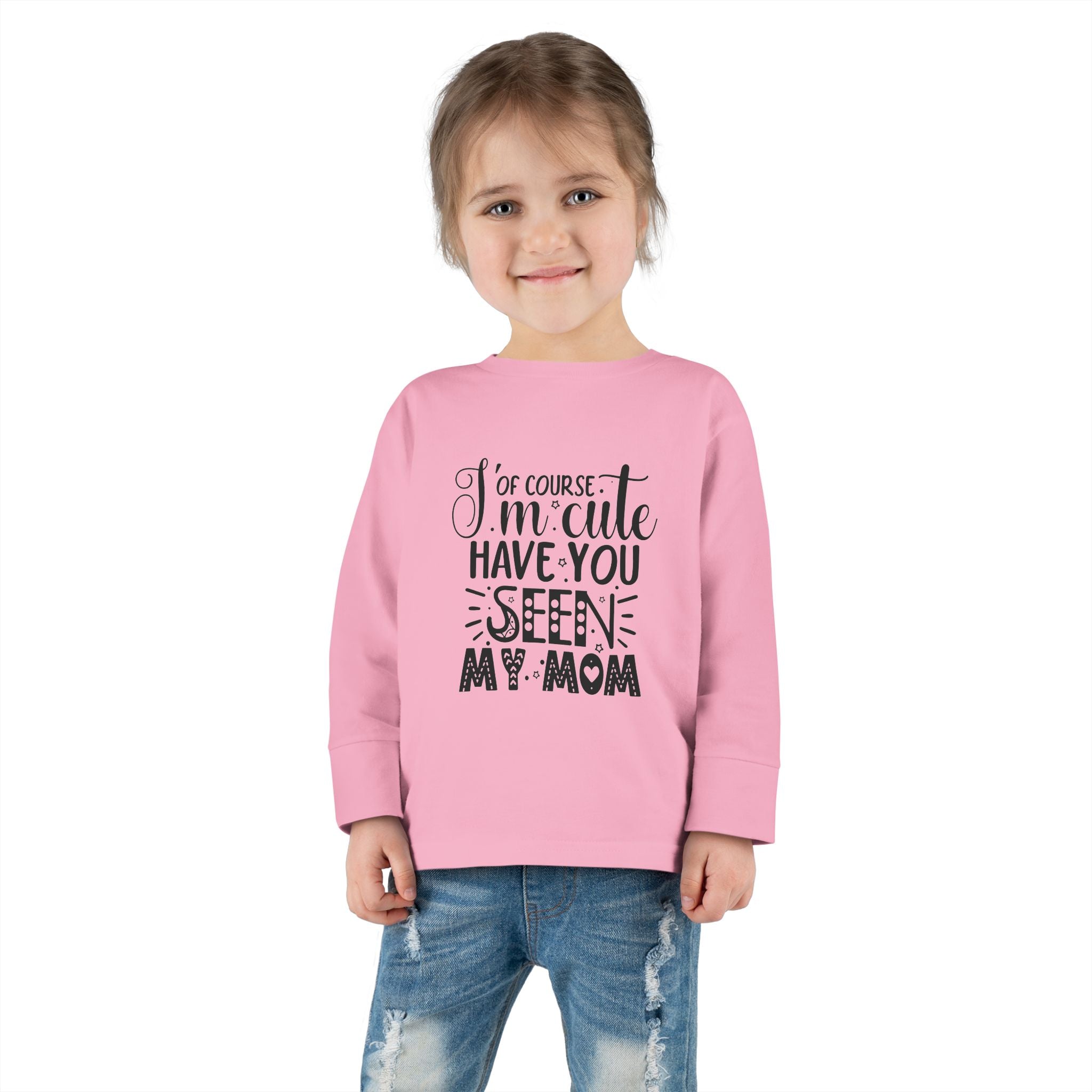 Toddler Long Sleeve Tee - Cute Gift for Dads, Family Celebrations, Birthday Party