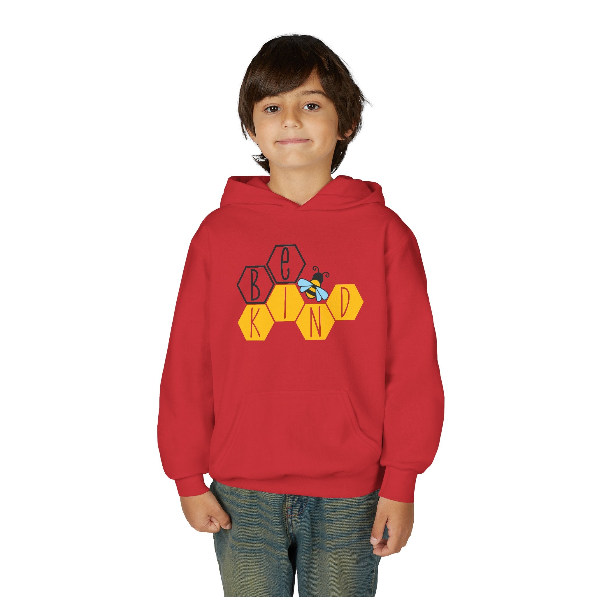 Unisex Kids Hoodie – Bee Kind & Cozy