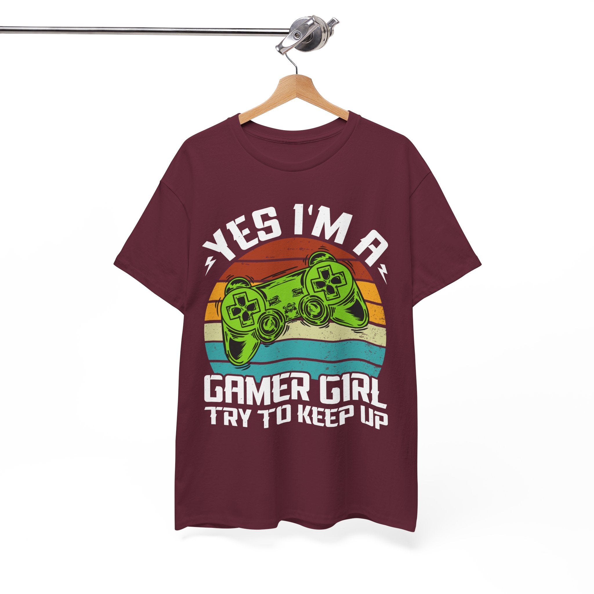 Retro Gamer Girl Tee - Gaming Vibes | Gallory Hive