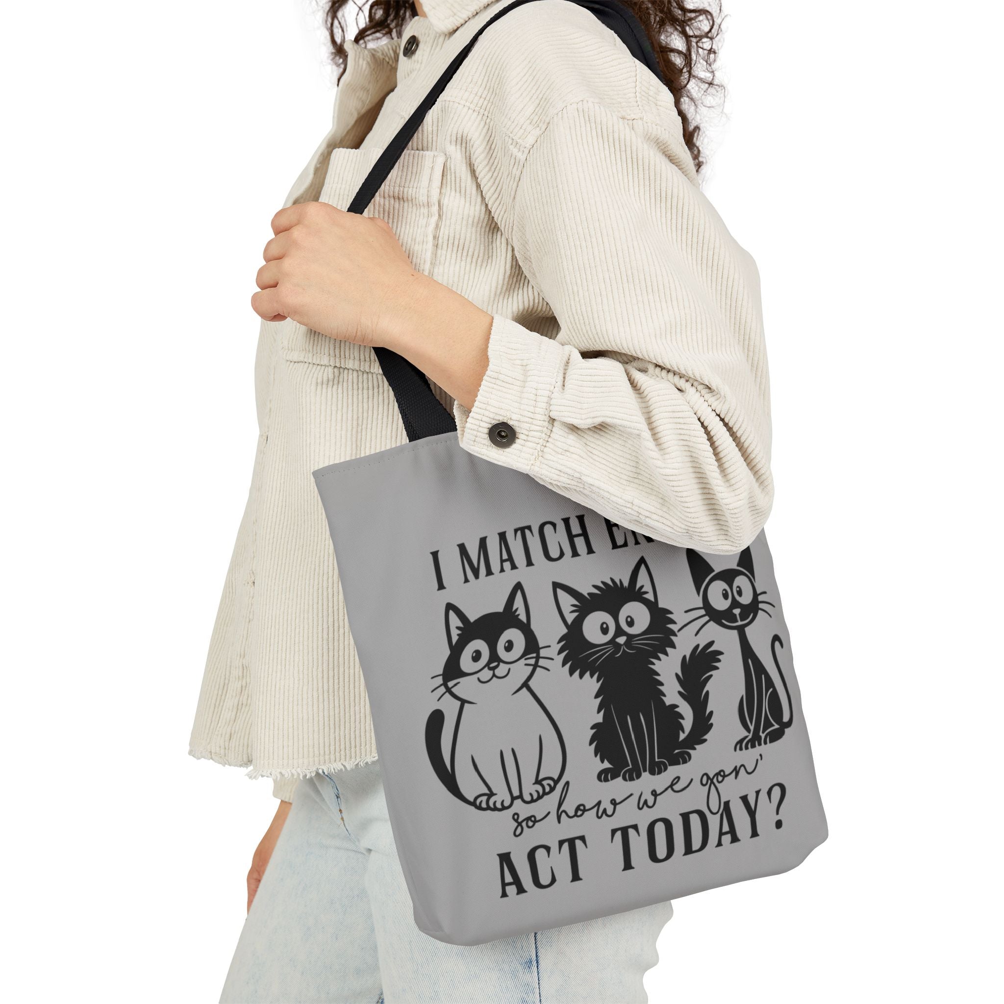 Gift for Cat Lovers – Light Grey Tote Bag | Gallory Hive