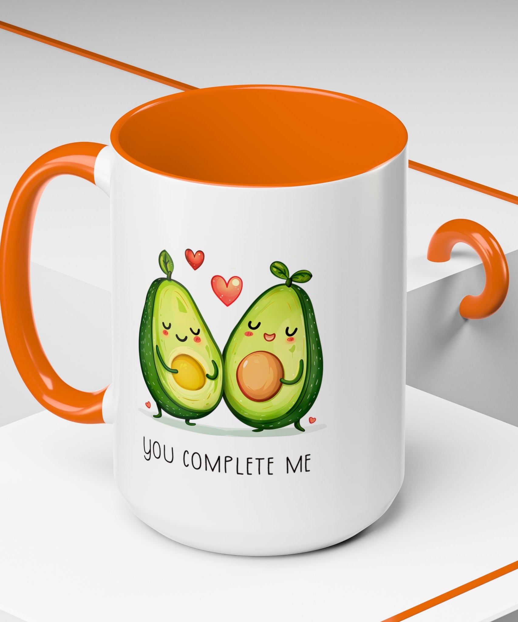Funny Avocado Couple Ceramic Coffee Mug | Gallory Hive