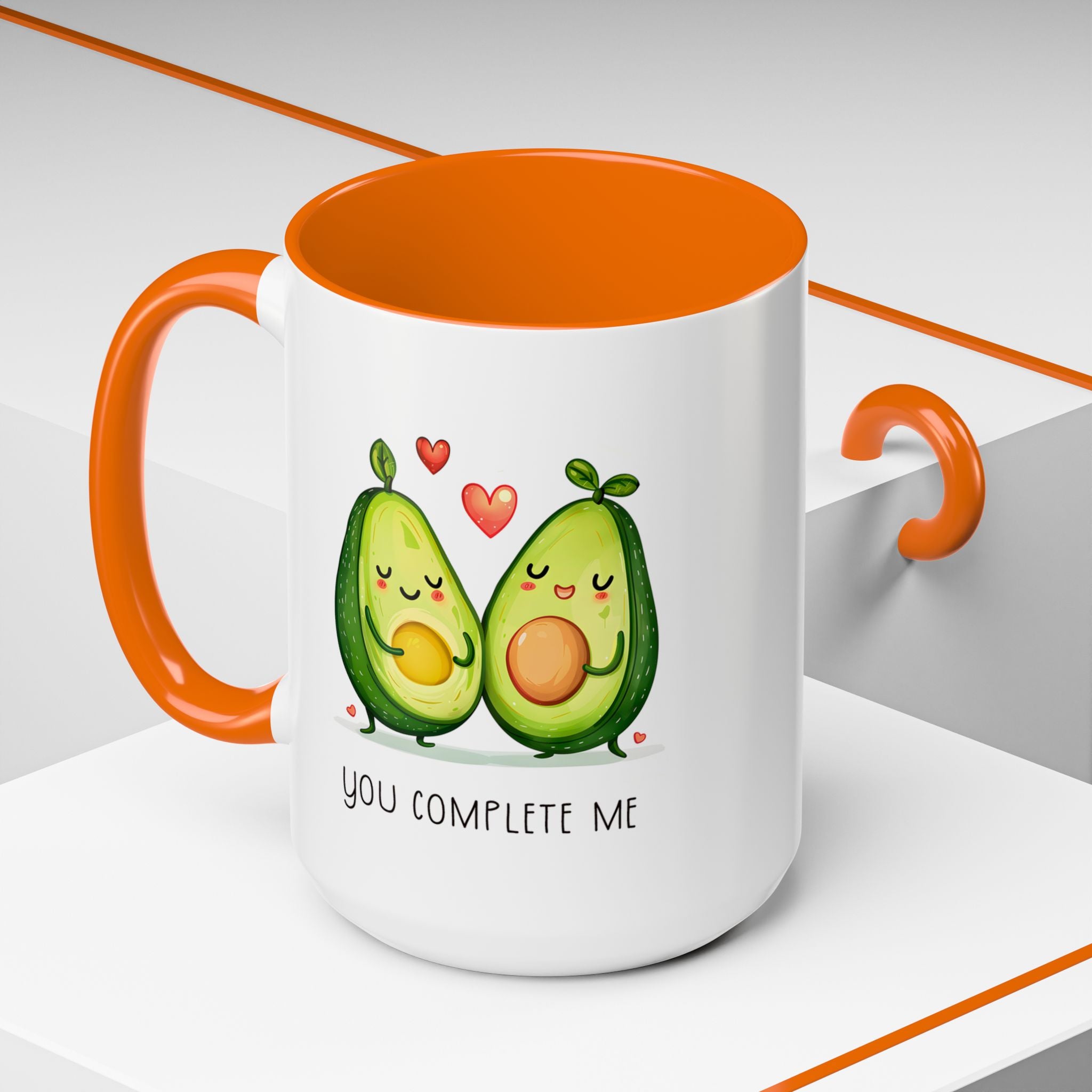 Funny Avocado Couple Ceramic Coffee Mug | Gallory Hive