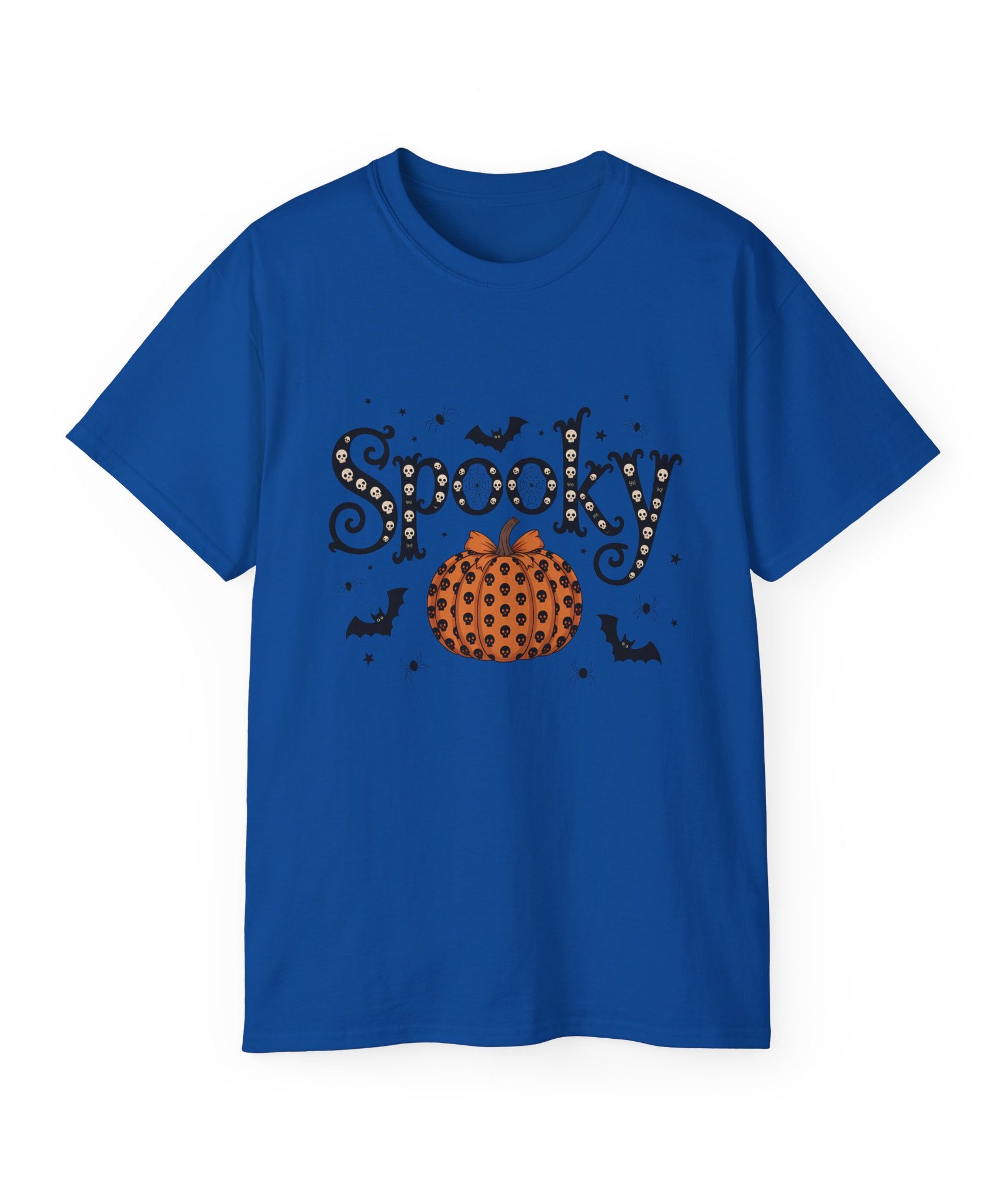 Spooky Skull Pumpkin Halloween T-Shirt | Gallory Hive
