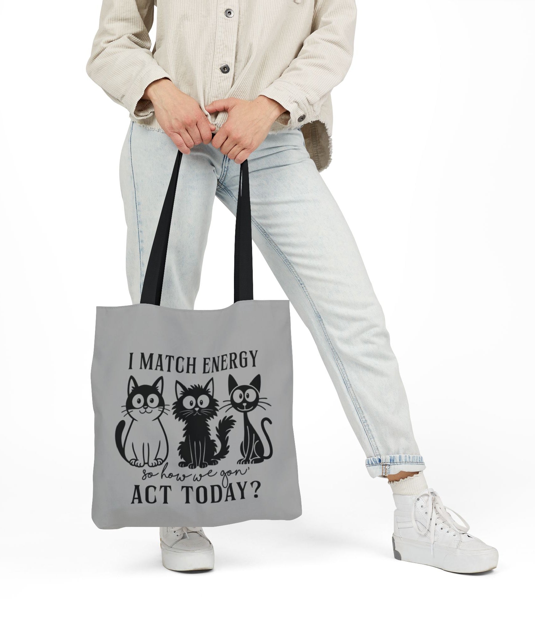 Gift for Cat Lovers – Light Grey Tote Bag