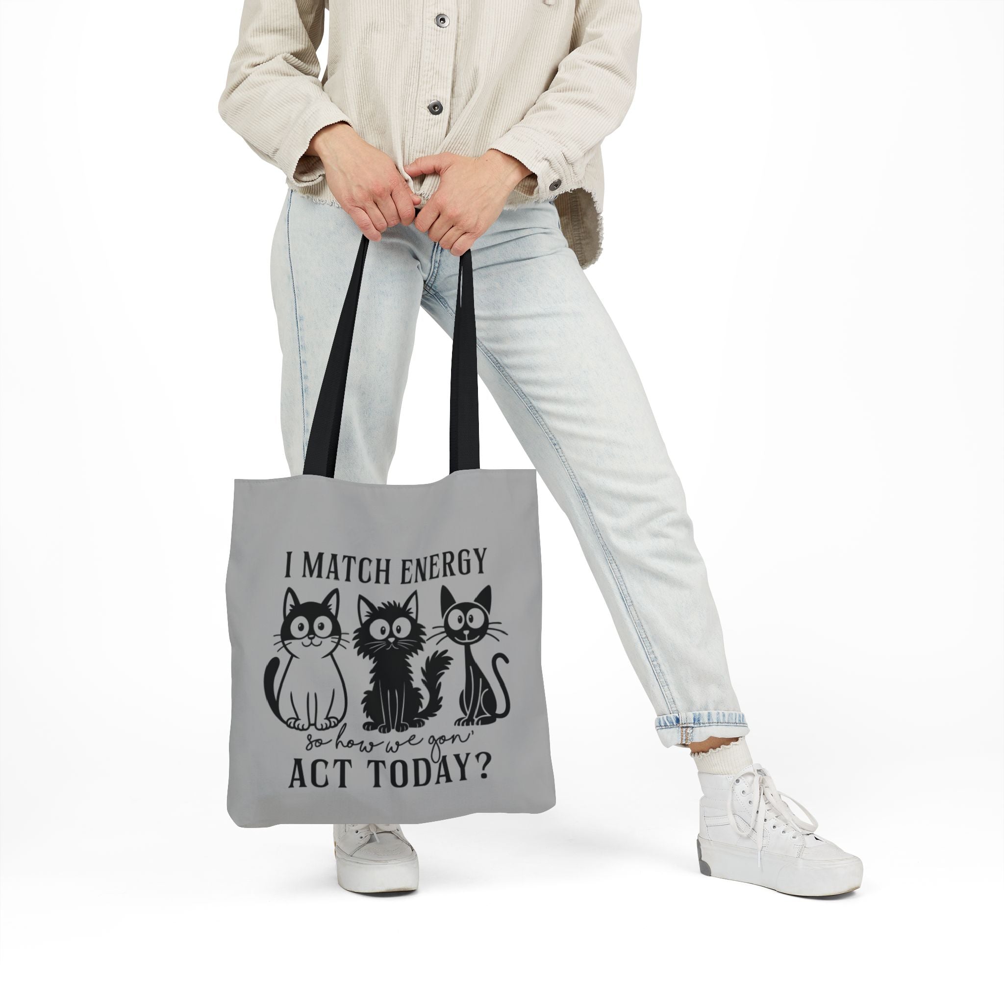 Gift for Cat Lovers – Light Grey Tote Bag
