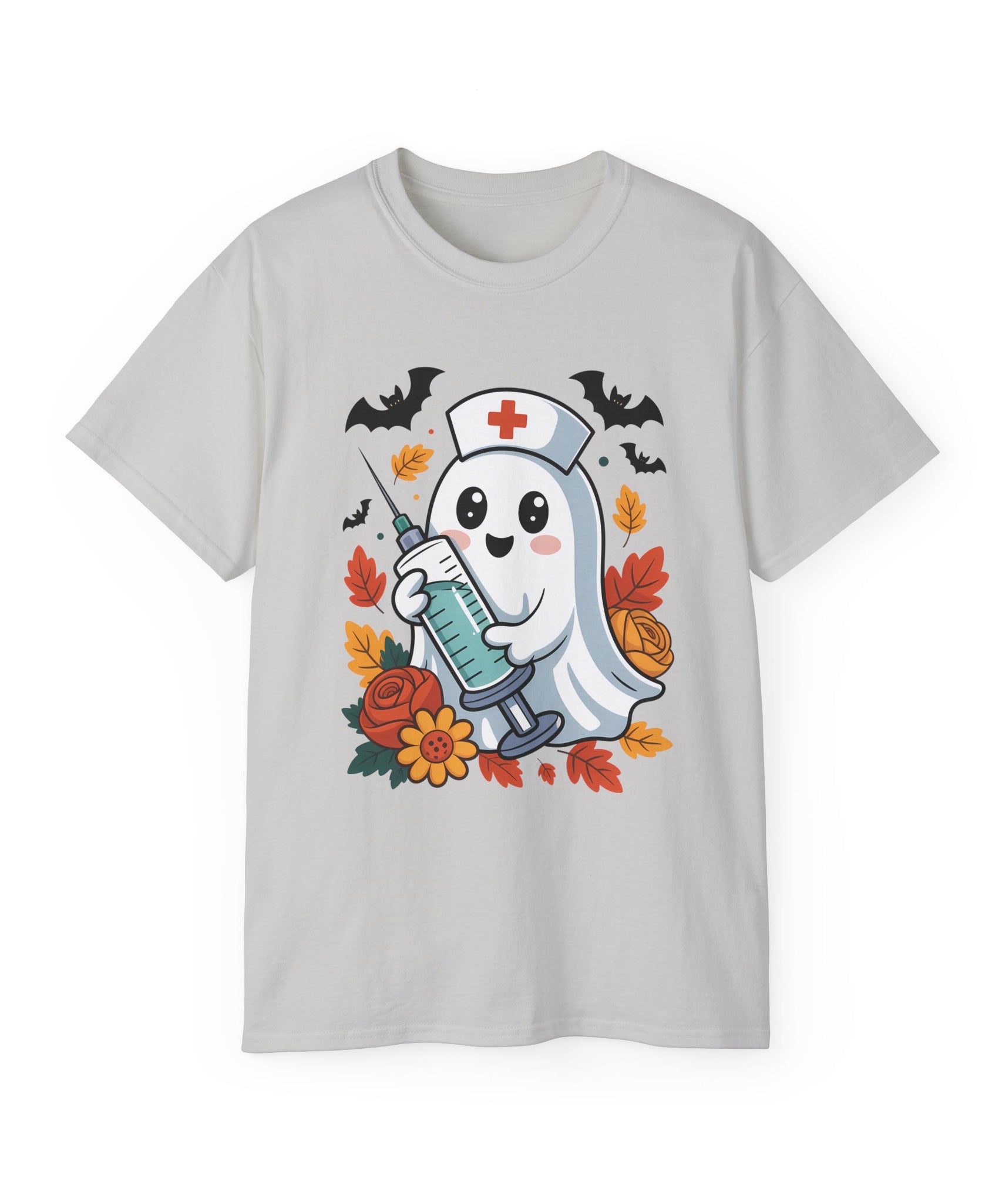Halloween Nurse Ghost T-Shirt - Spooky Season Style | Gallory Hive