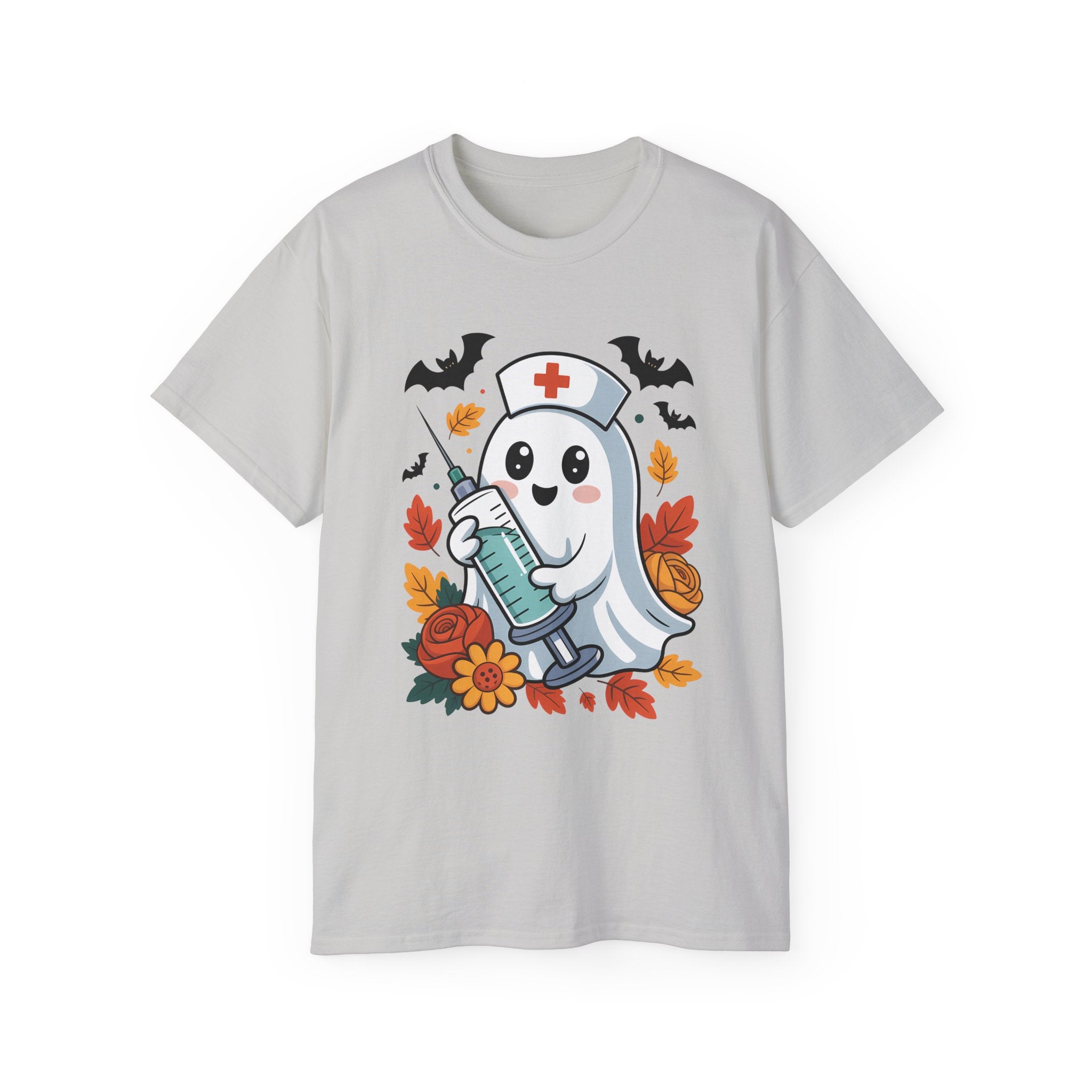 Halloween Nurse Ghost T-Shirt - Spooky Season Style | Gallory Hive