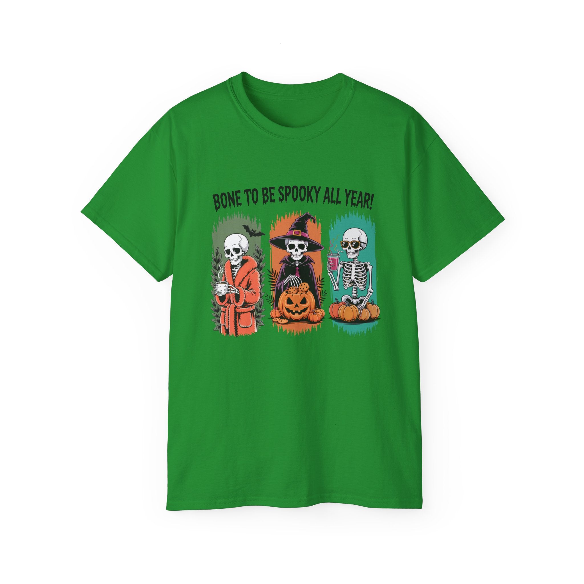 Spooky All Year Skeleton Halloween Tee