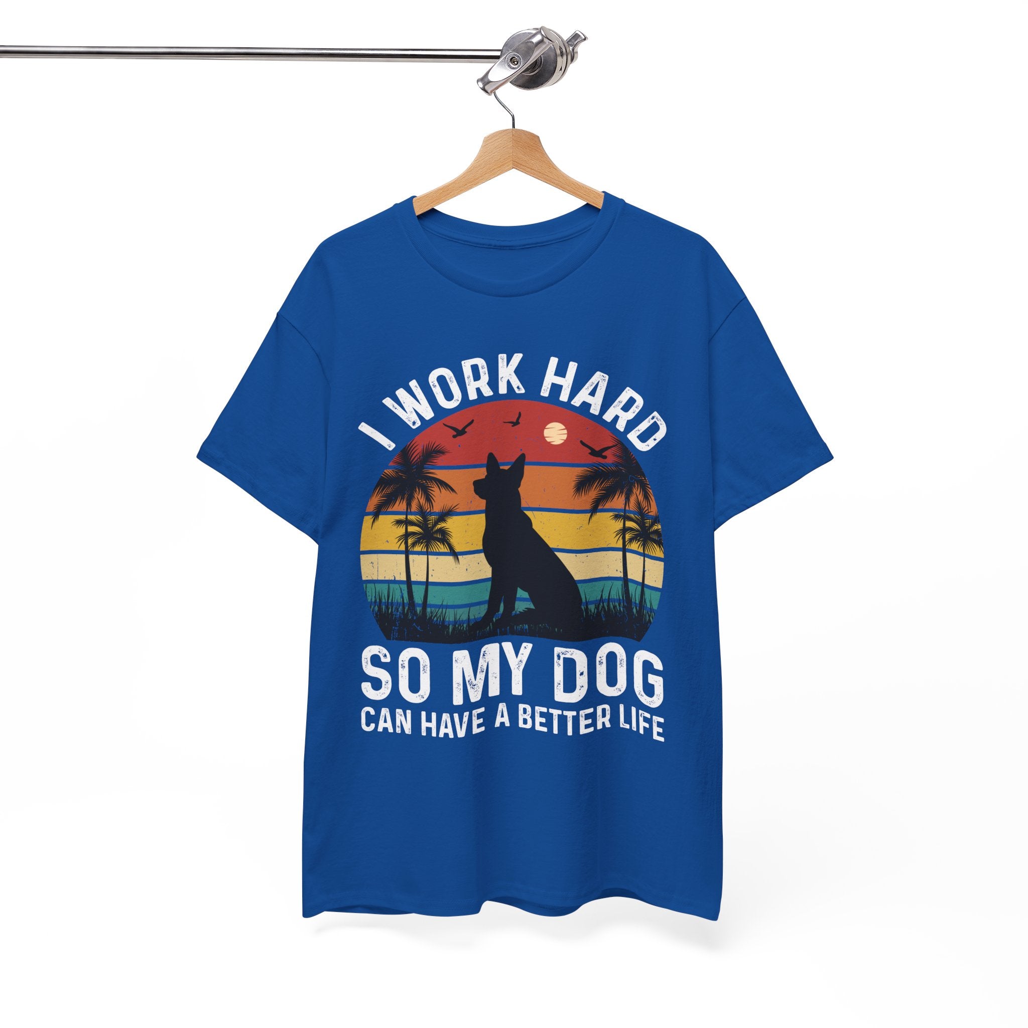 Retro Dog Lover Tee - Work Hard for My Pet | Gallory Hive
