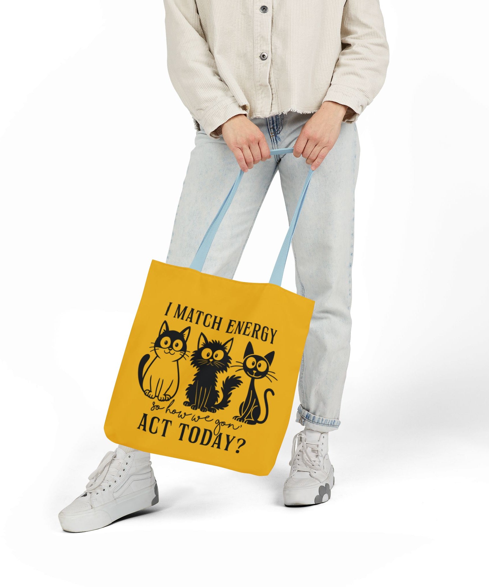 Cute Yellow Canvas Tote – Reusable Bag