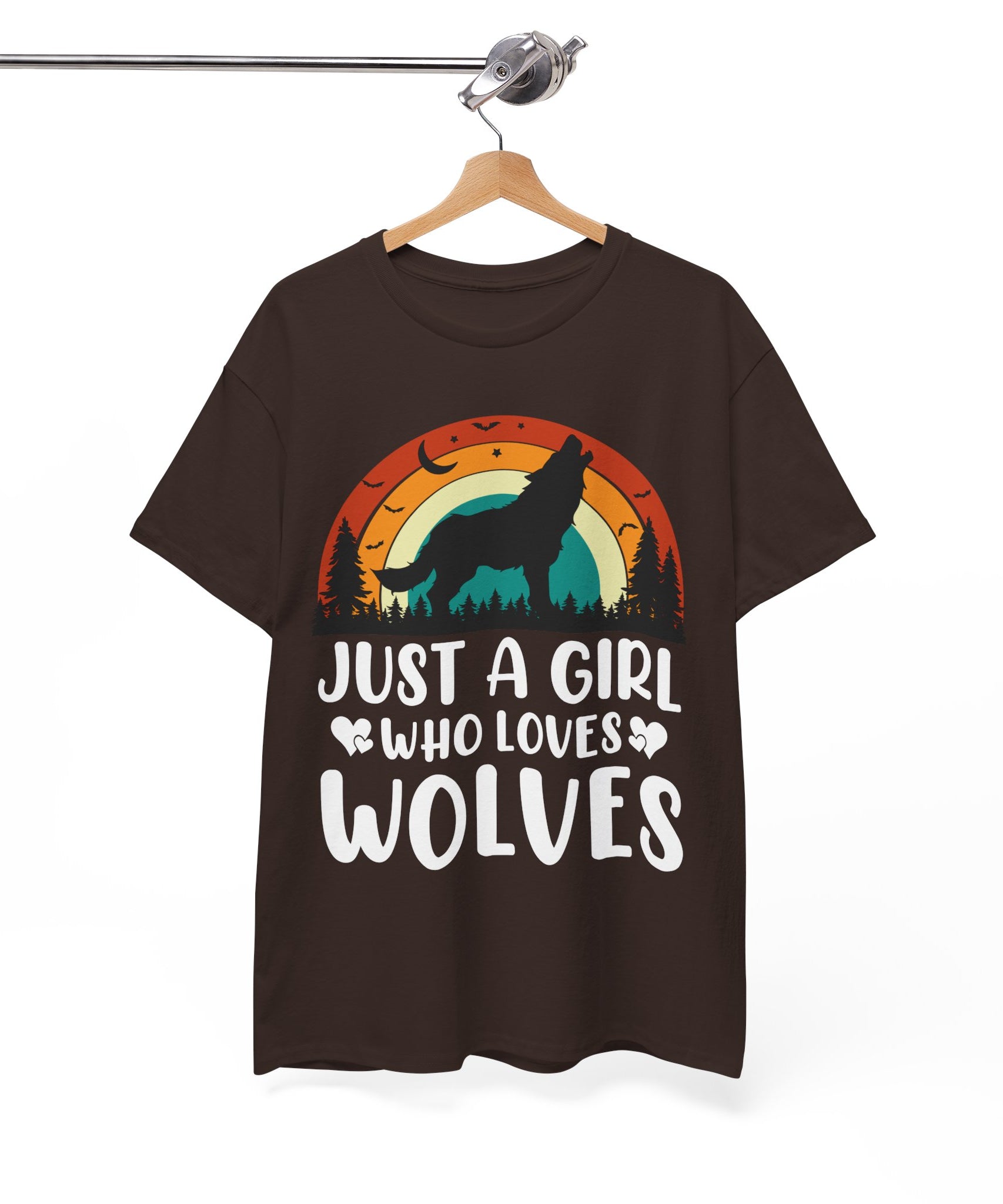 Vintage Wolf Lover Girl Tee | Gallory Hive