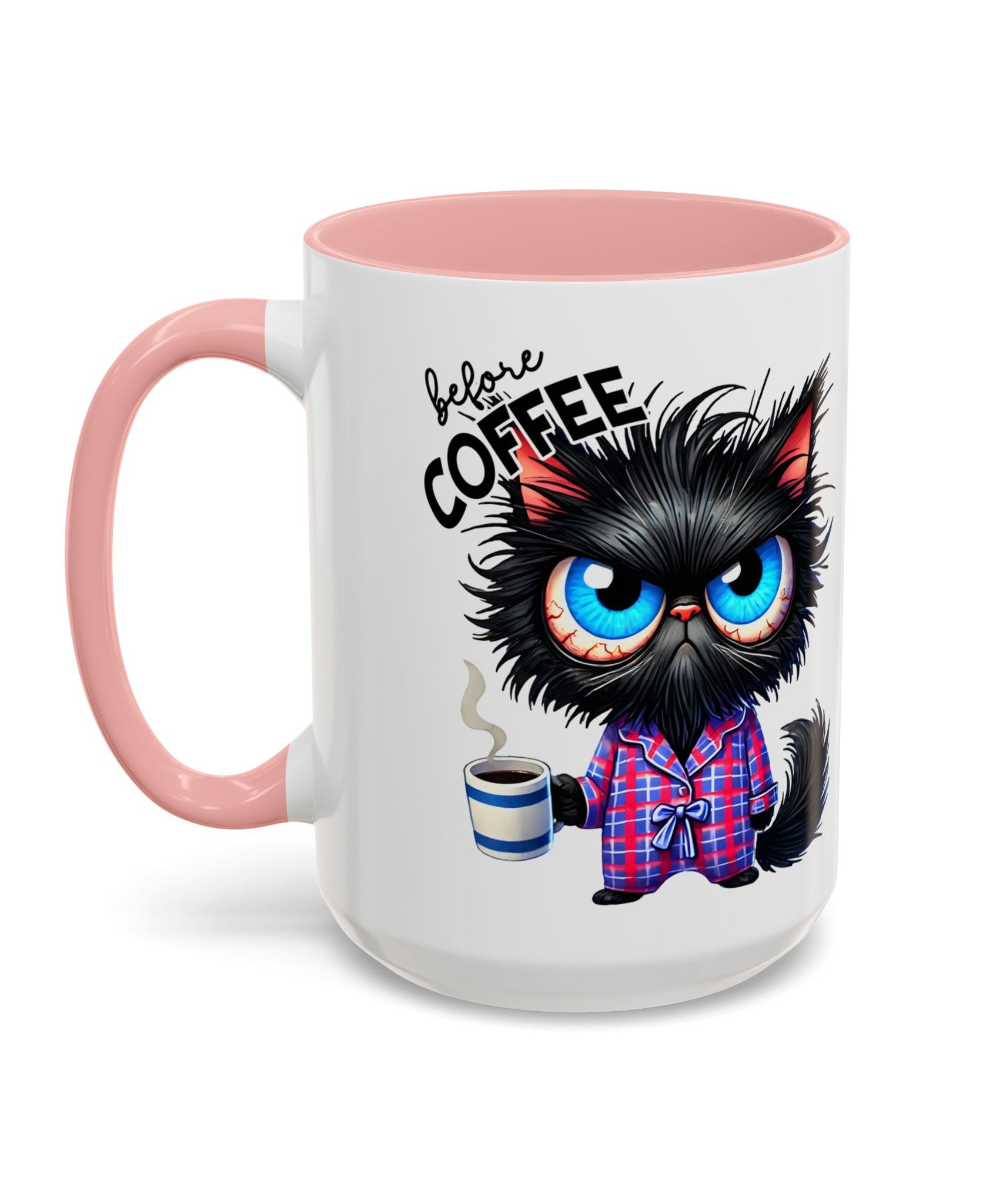 Cute Black Cat Accent Coffee Mug  Gallory Hive