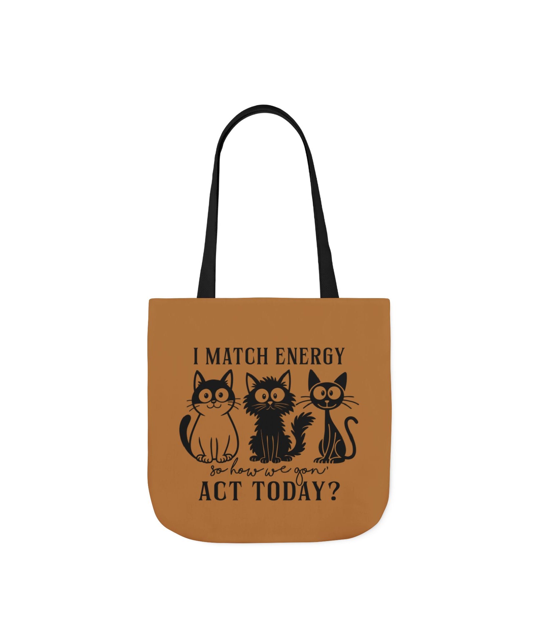 Cute Cat Canvas Tote – Light Brown Bag | Gallory Hive