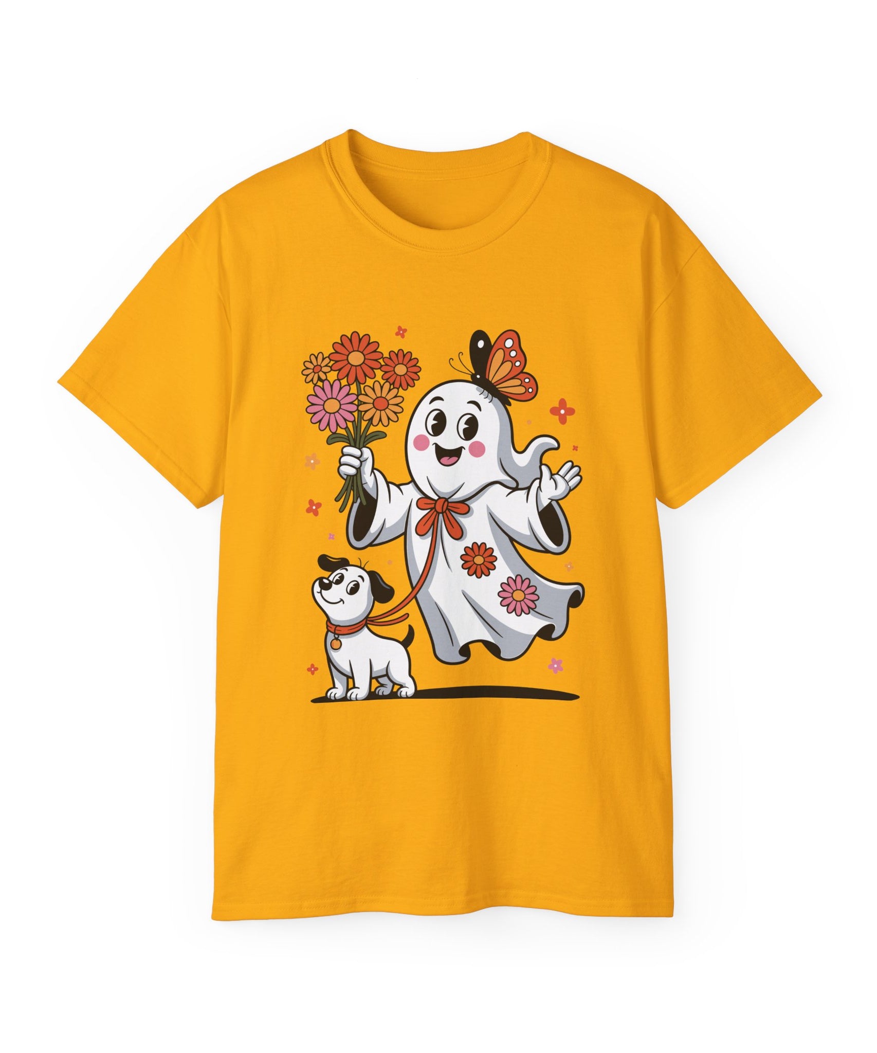 Halloween Ghost Dog Tee - Adorable Design | Gallory Hive