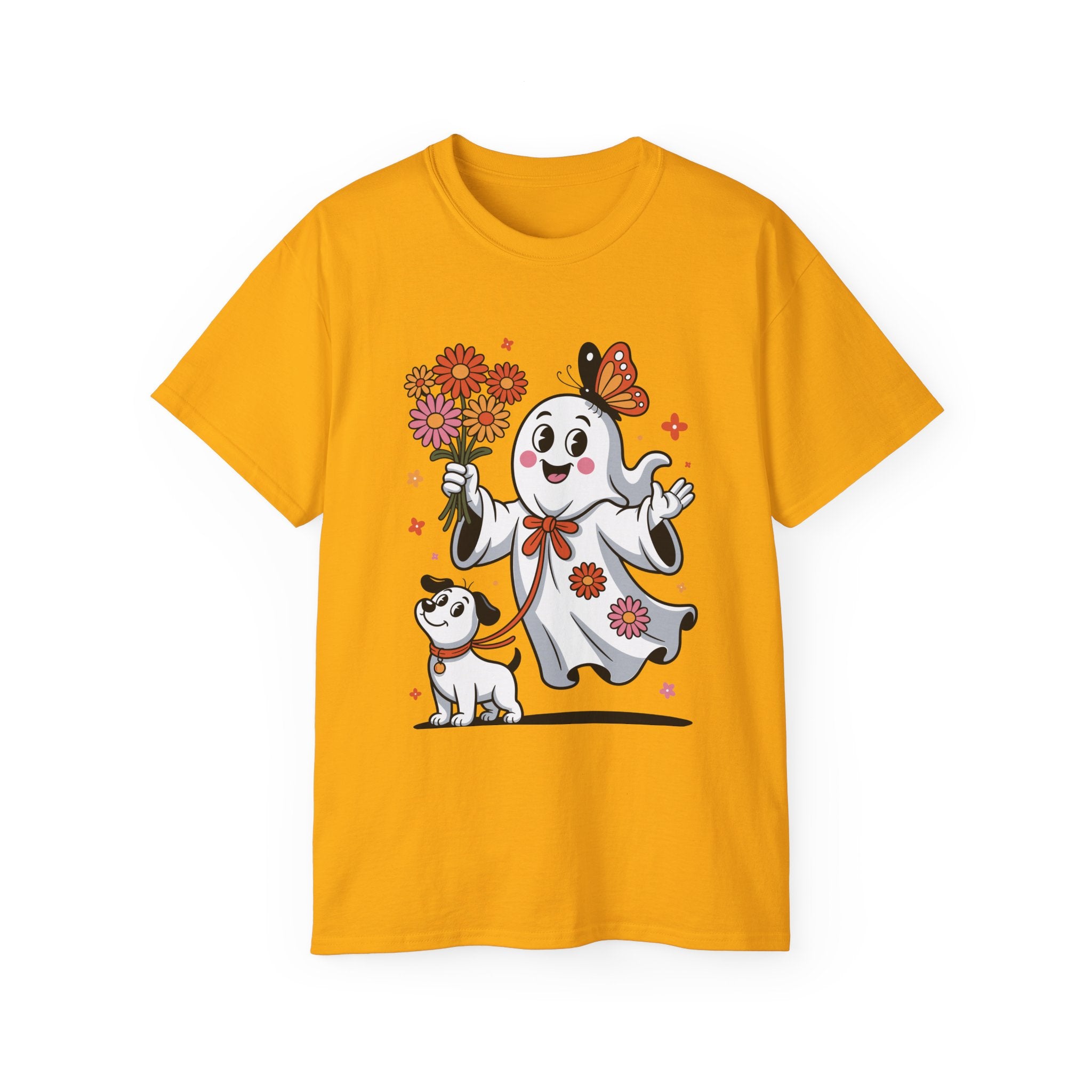 Halloween Ghost Dog Tee - Adorable Design | Gallory Hive