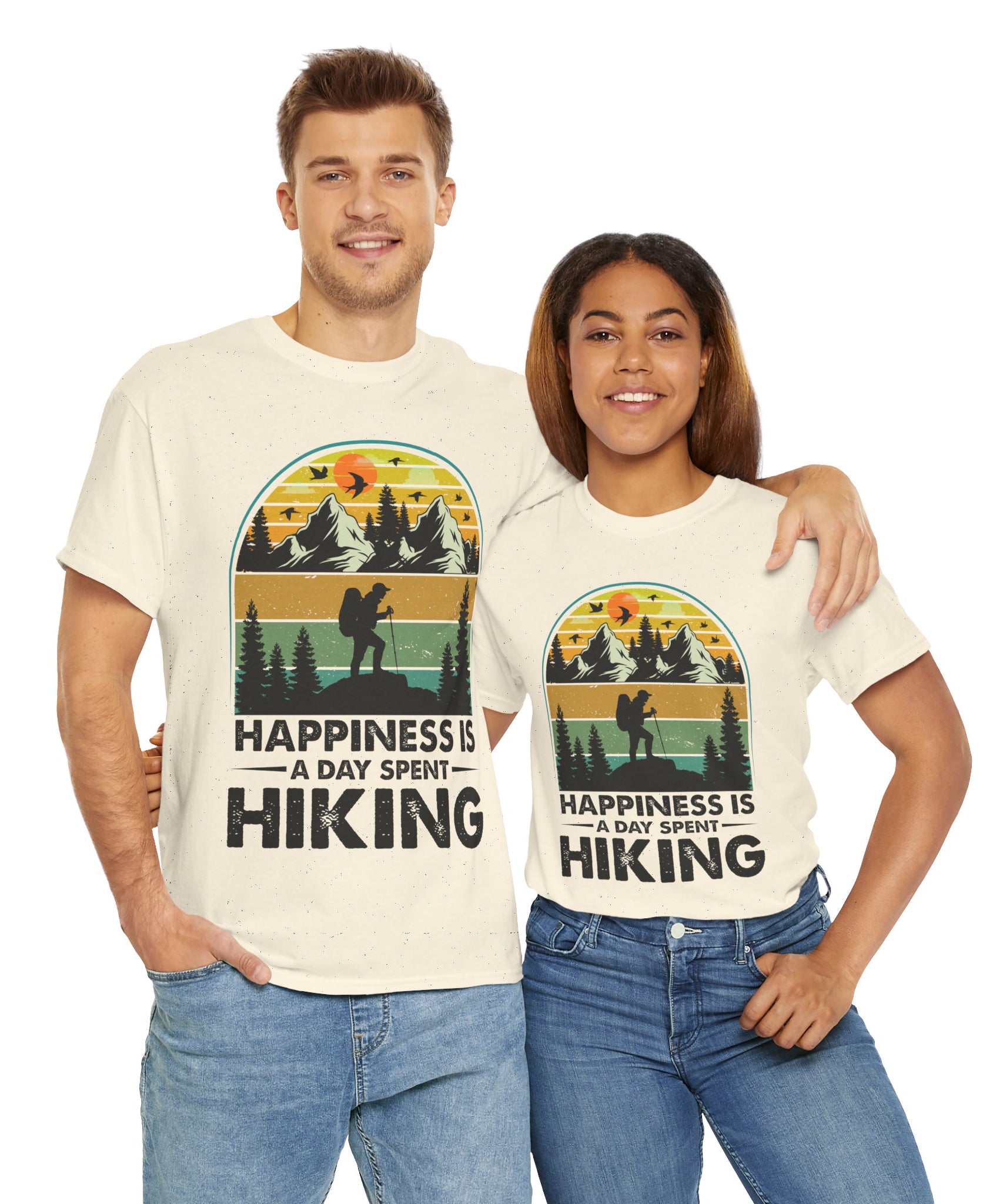 Vintage Hiker Sunset Mountain Tee