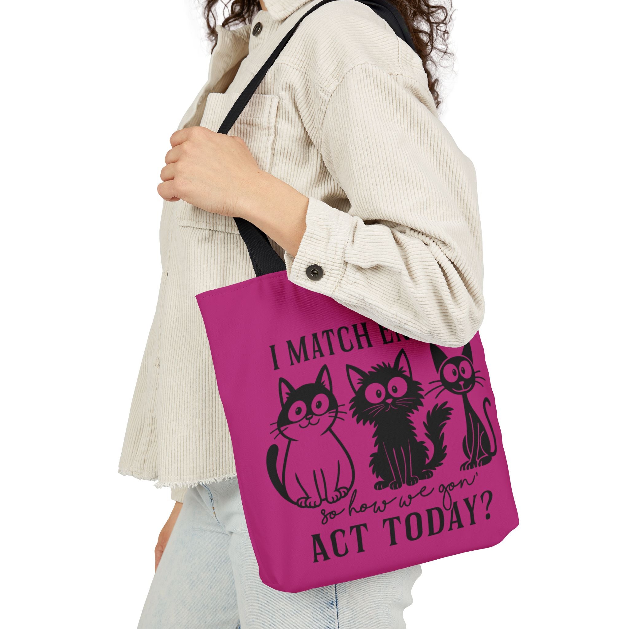 Cute Pink Canvas Tote – Reusable Bag