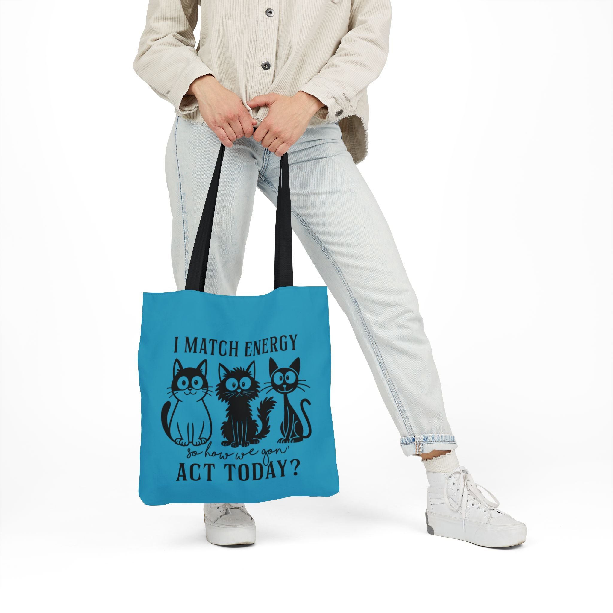 Cute Turquoise Canvas Tote – Reusable Bag