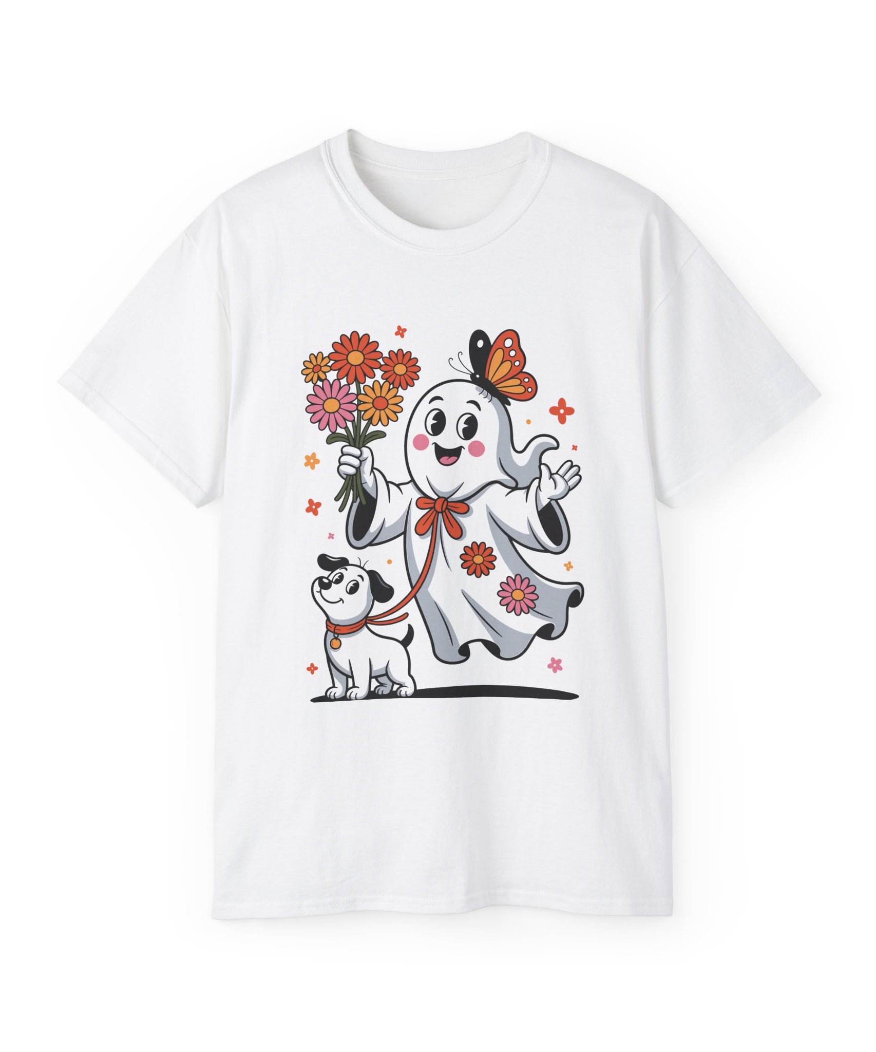 Halloween Ghost Dog Tee - Adorable Design