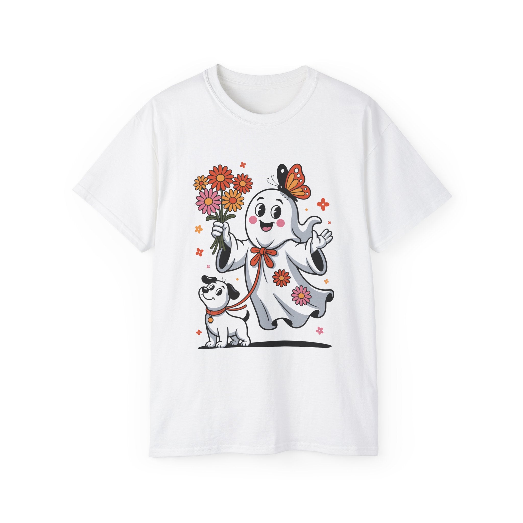 Halloween Ghost Dog Tee - Adorable Design