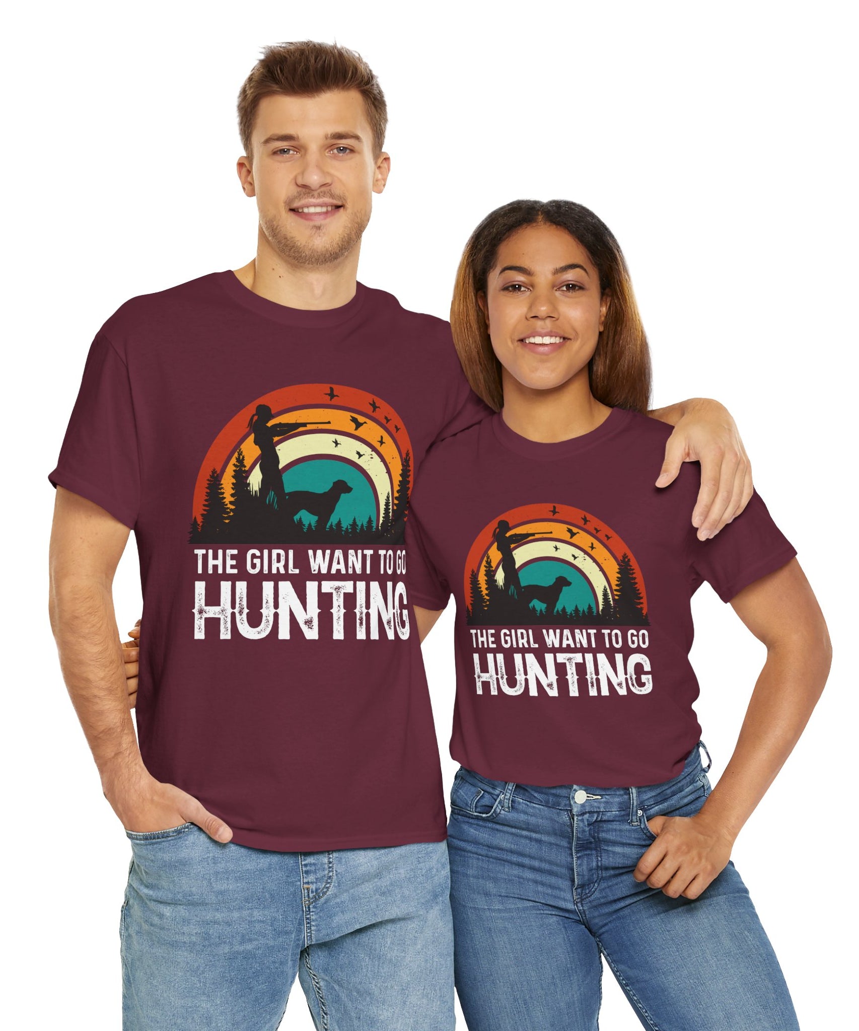 Retro Hunter Shirt – Birds & Pines