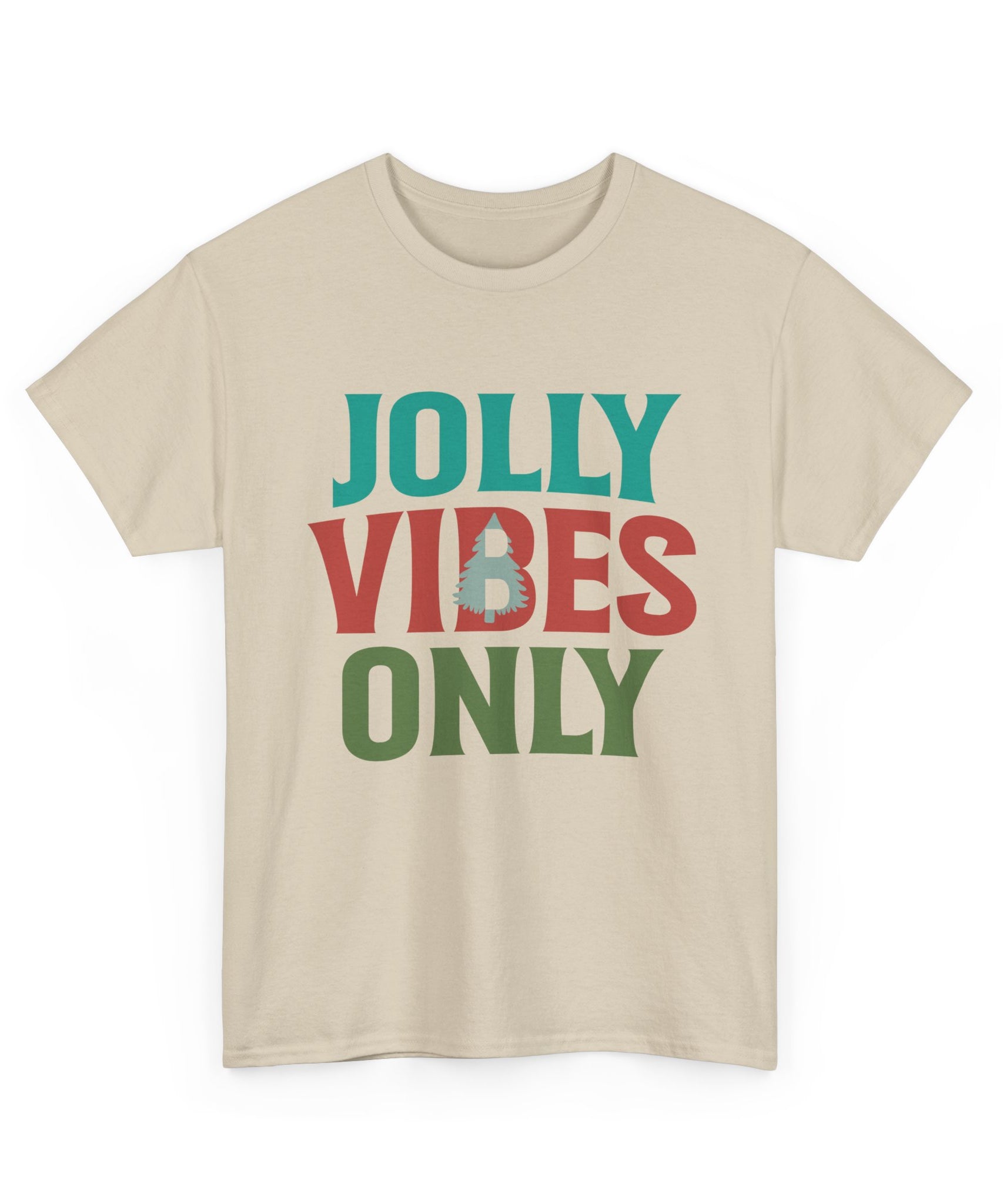Festive Jolly Vibes Christmas T-Shirt | Gallory Hive